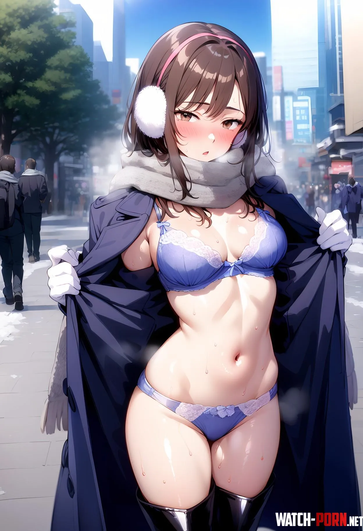 Winter Exhibitionist  by CheetahSperm18