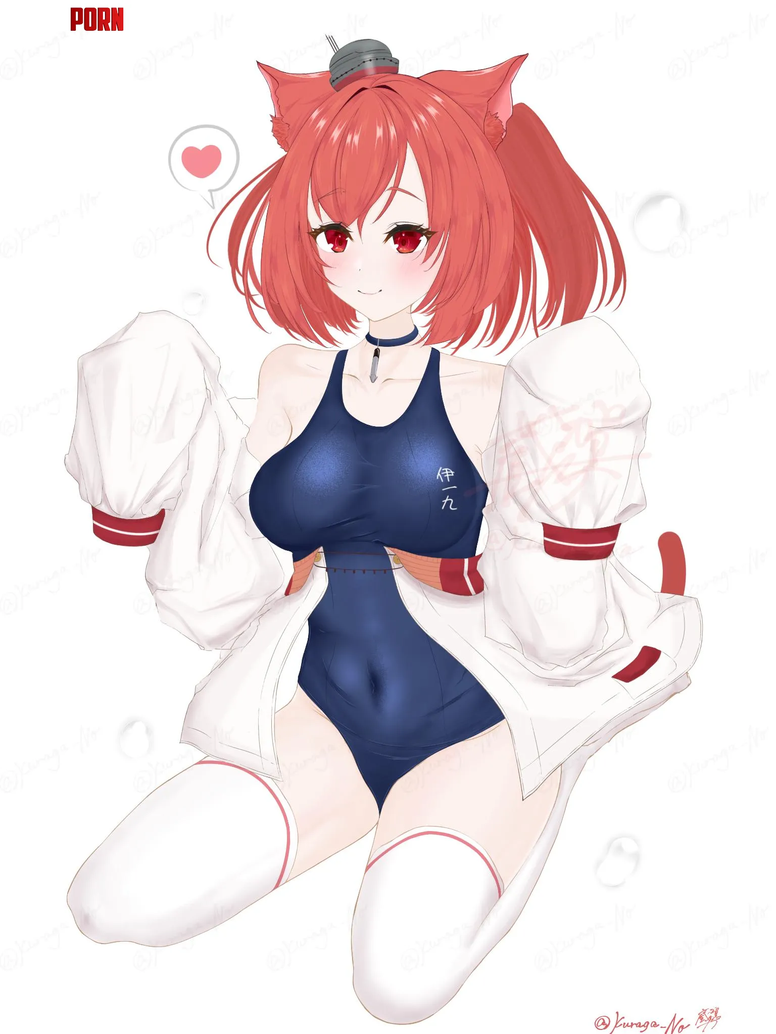 I19 kneeling Azur Lane by Jaxx1992