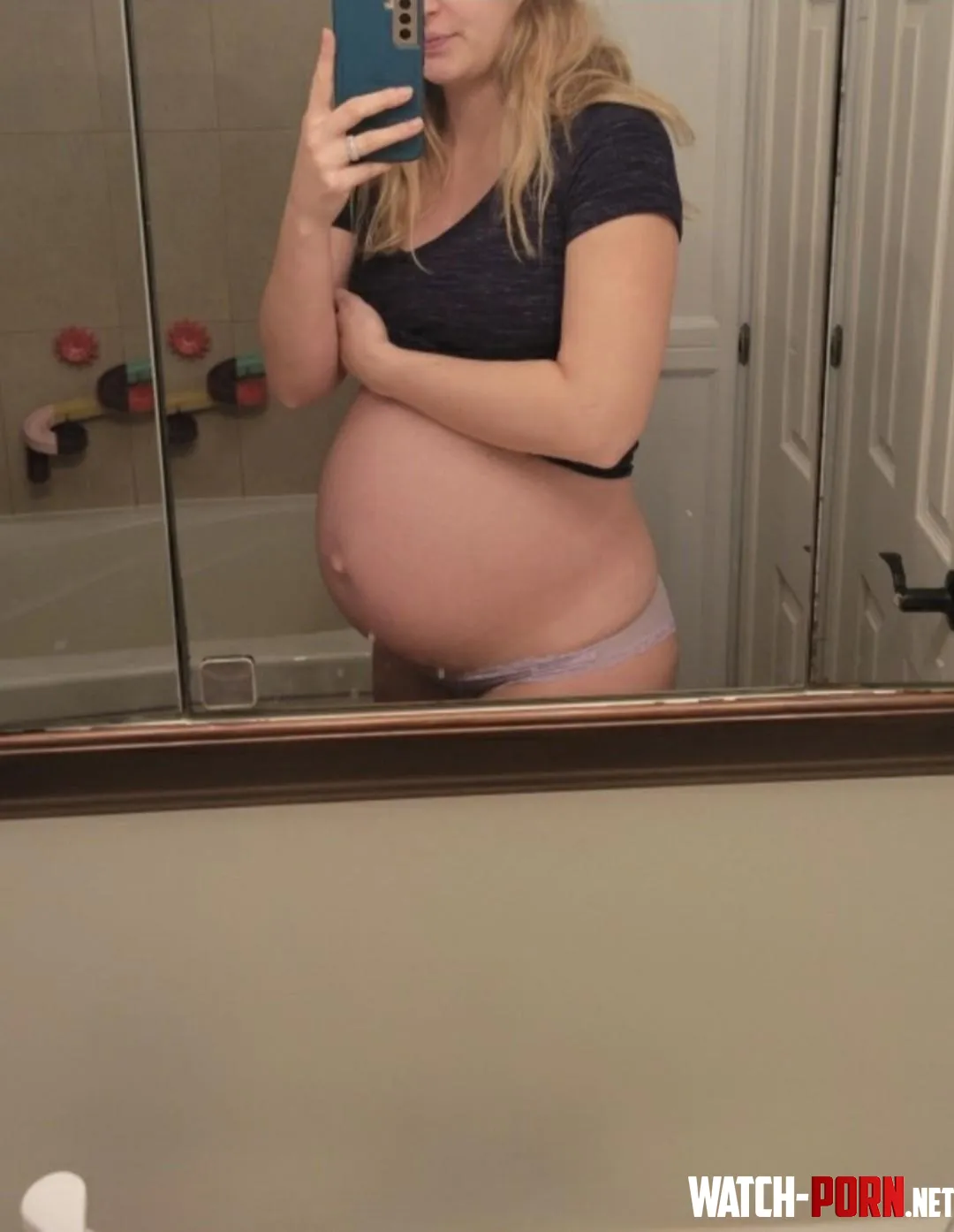 Purple and preggo by Mrandmrssmith24