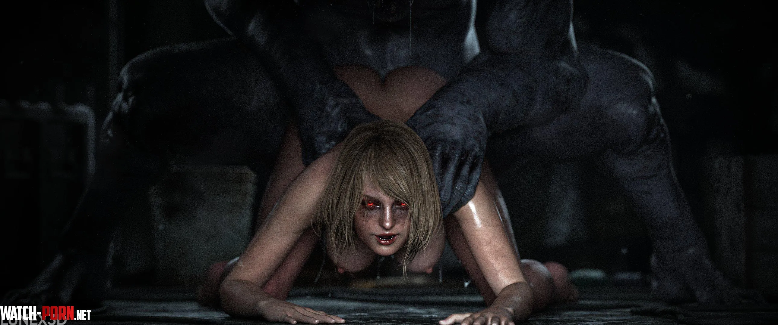 Corrupted Ashley and the Regenerador LuneX3D Resident Evil by EroMestre