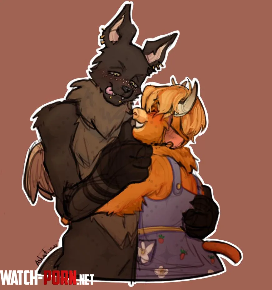 sketch comission theyre so cute 3 art by me by ashart_uwu