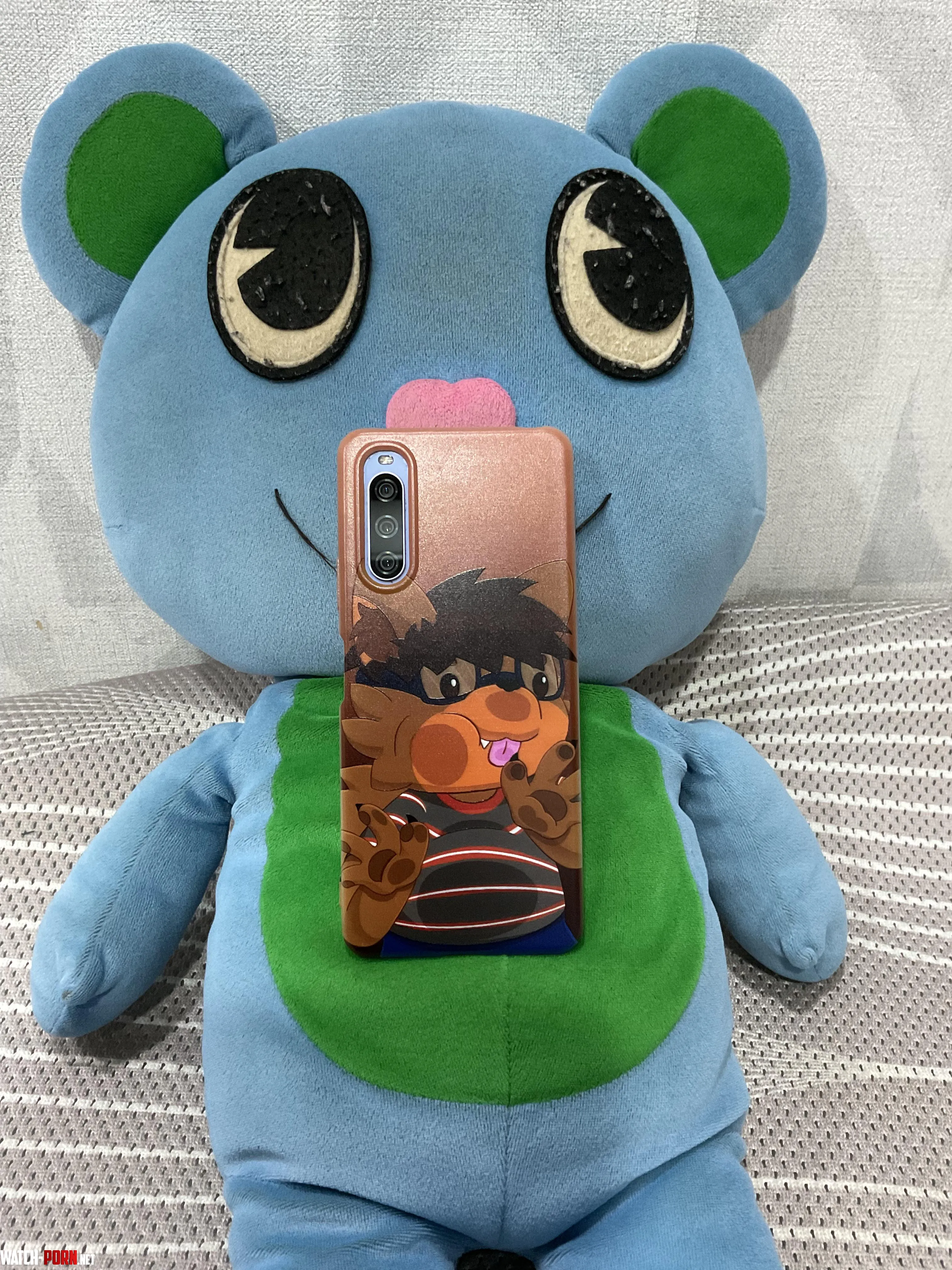 I jinxed my fursona into my phone case by Kuma5252
