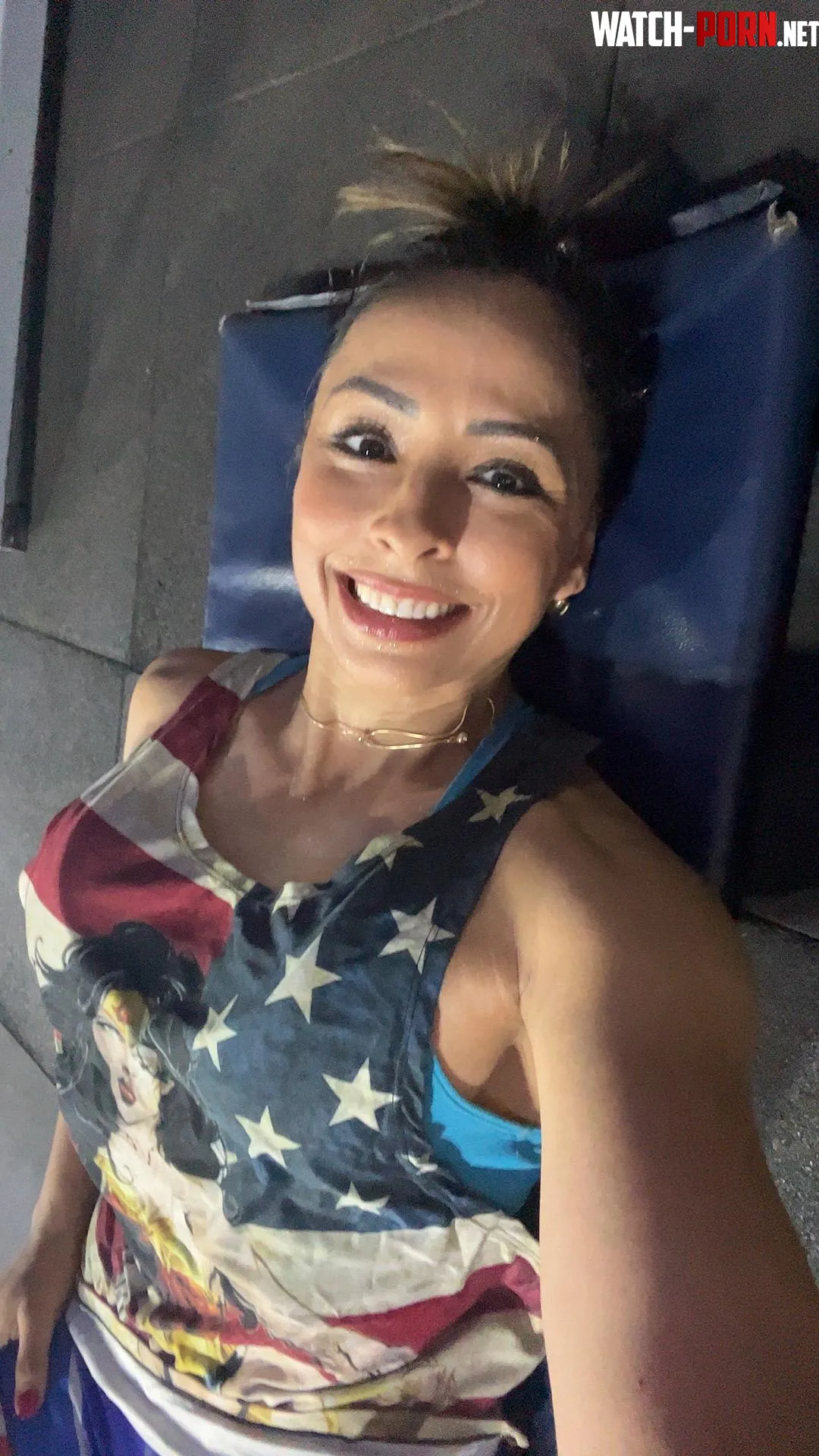 Smiling after a good workout by girlypinkyx