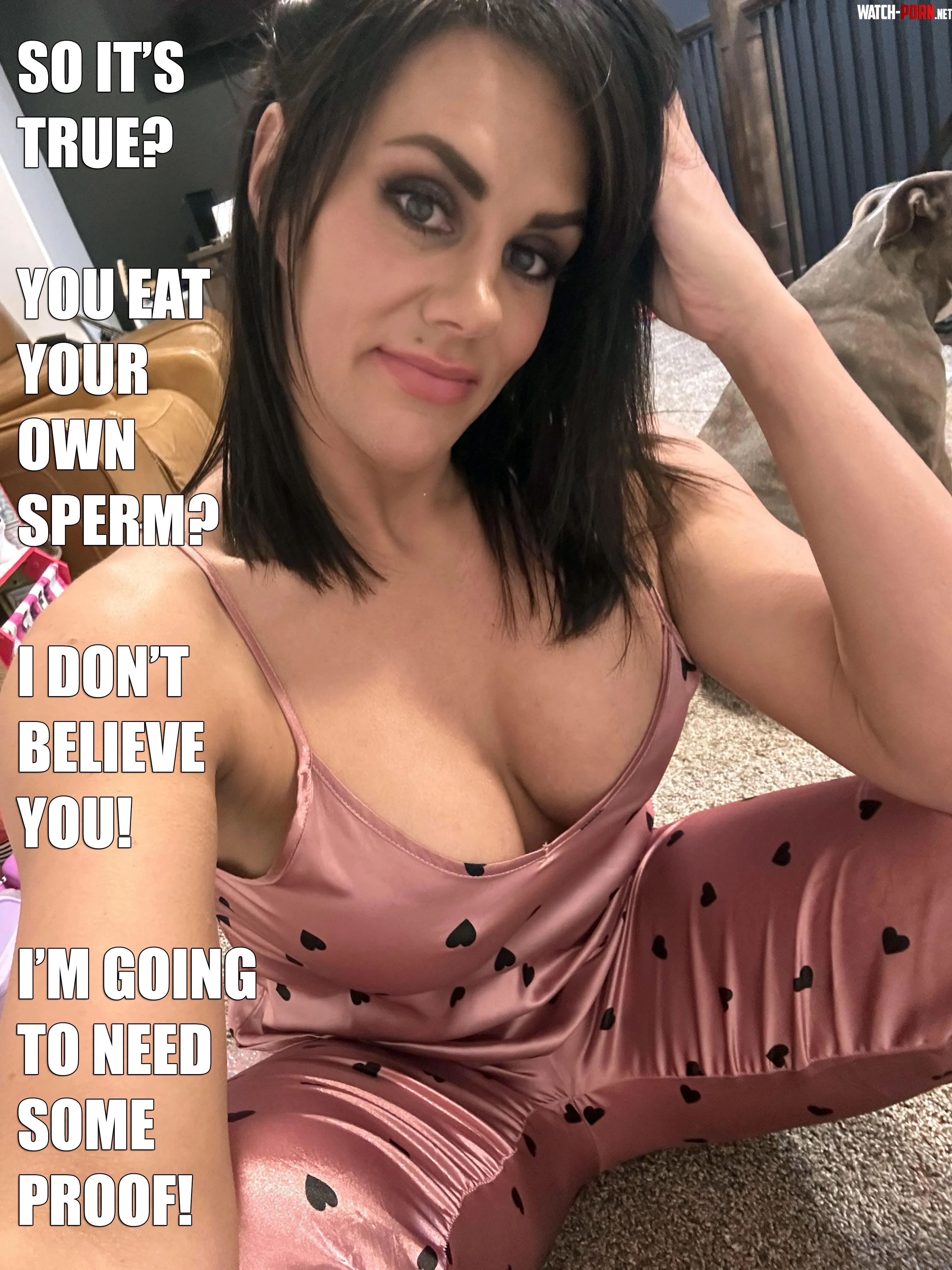 Wife just heard a rumor about her cum eating husband by daddy4use69