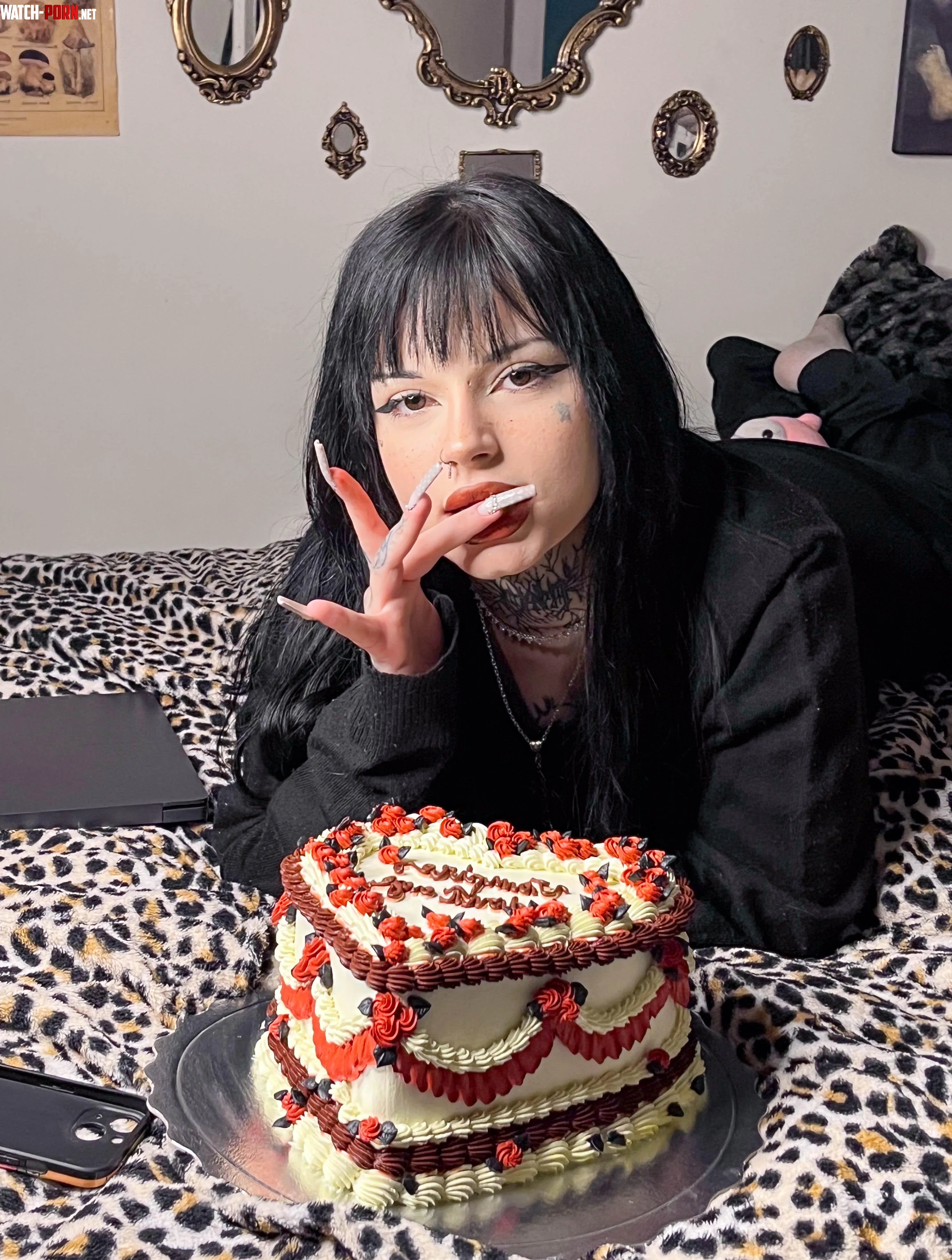 still look classy while eating cake by SparkleSandi