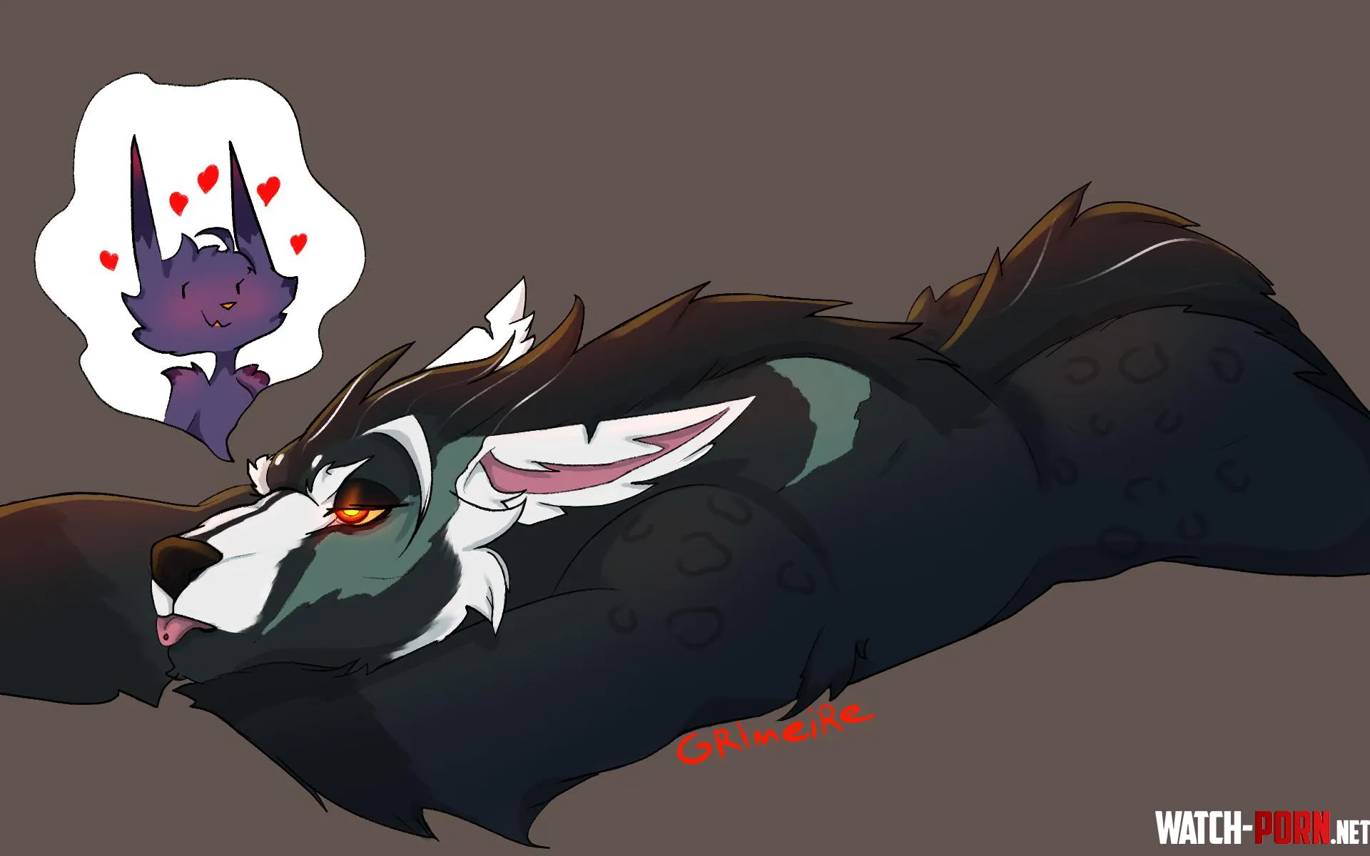 Drew this of my man being in love with an idiot by Grimeire