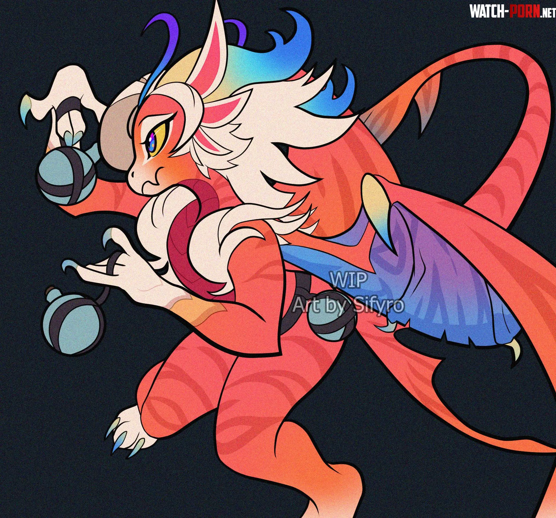 Working on this precious creature  Art by me by Sifyro