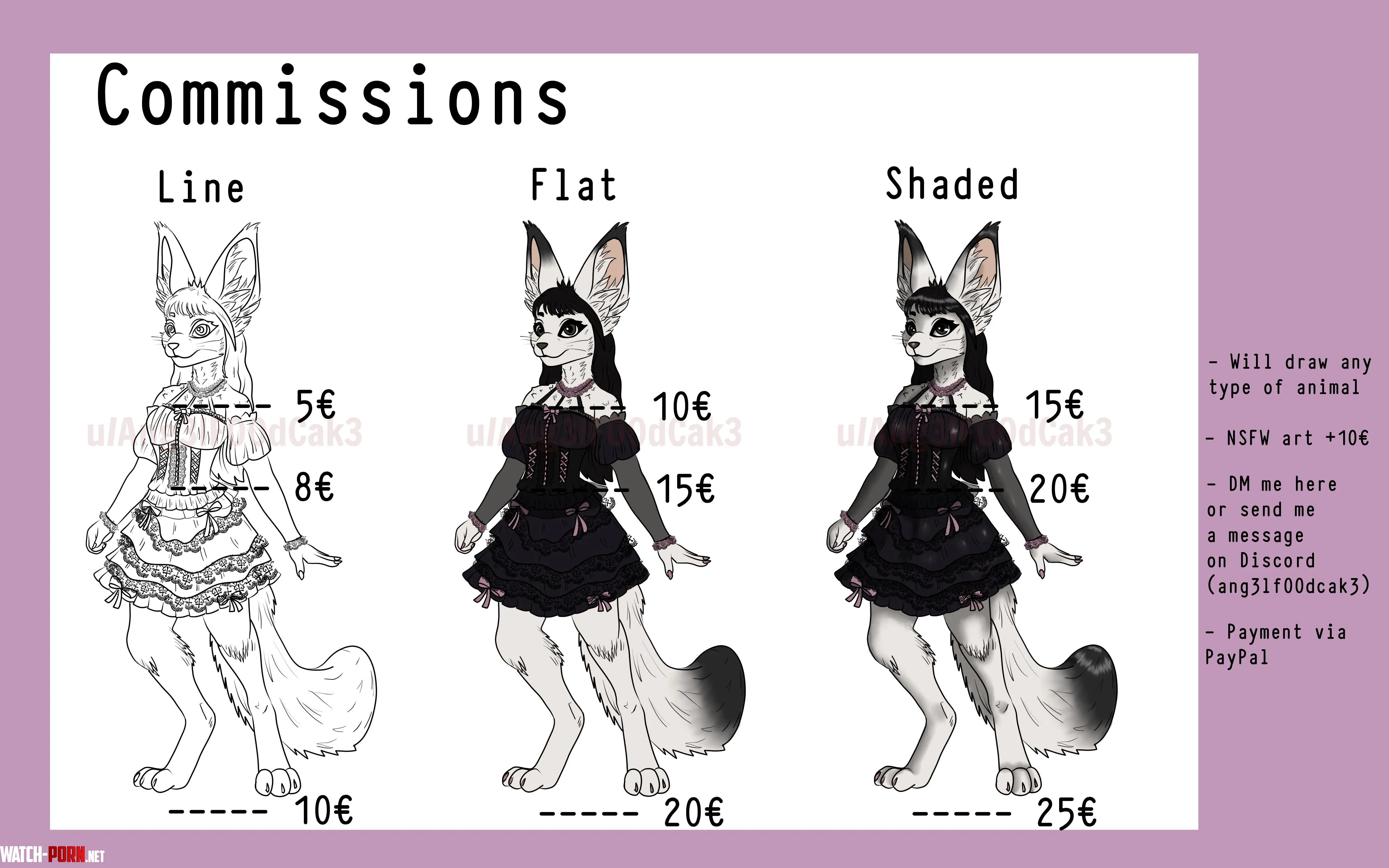 Hi 3 Im doing commissions feel free to send me a DM by Ang3lF00dCak3