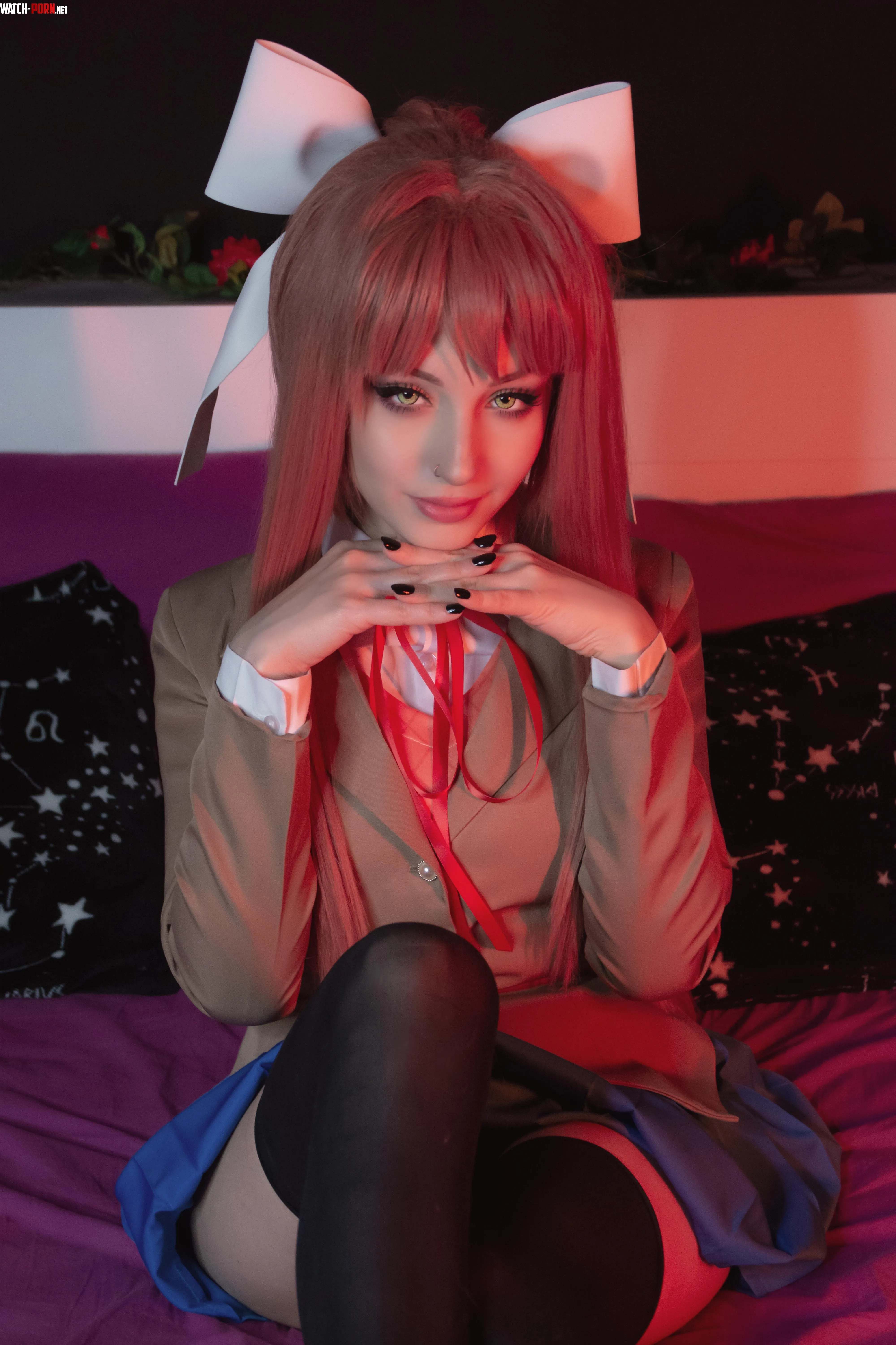 My Monika attempt Shirokitsune Doki Doki by fiscendcips