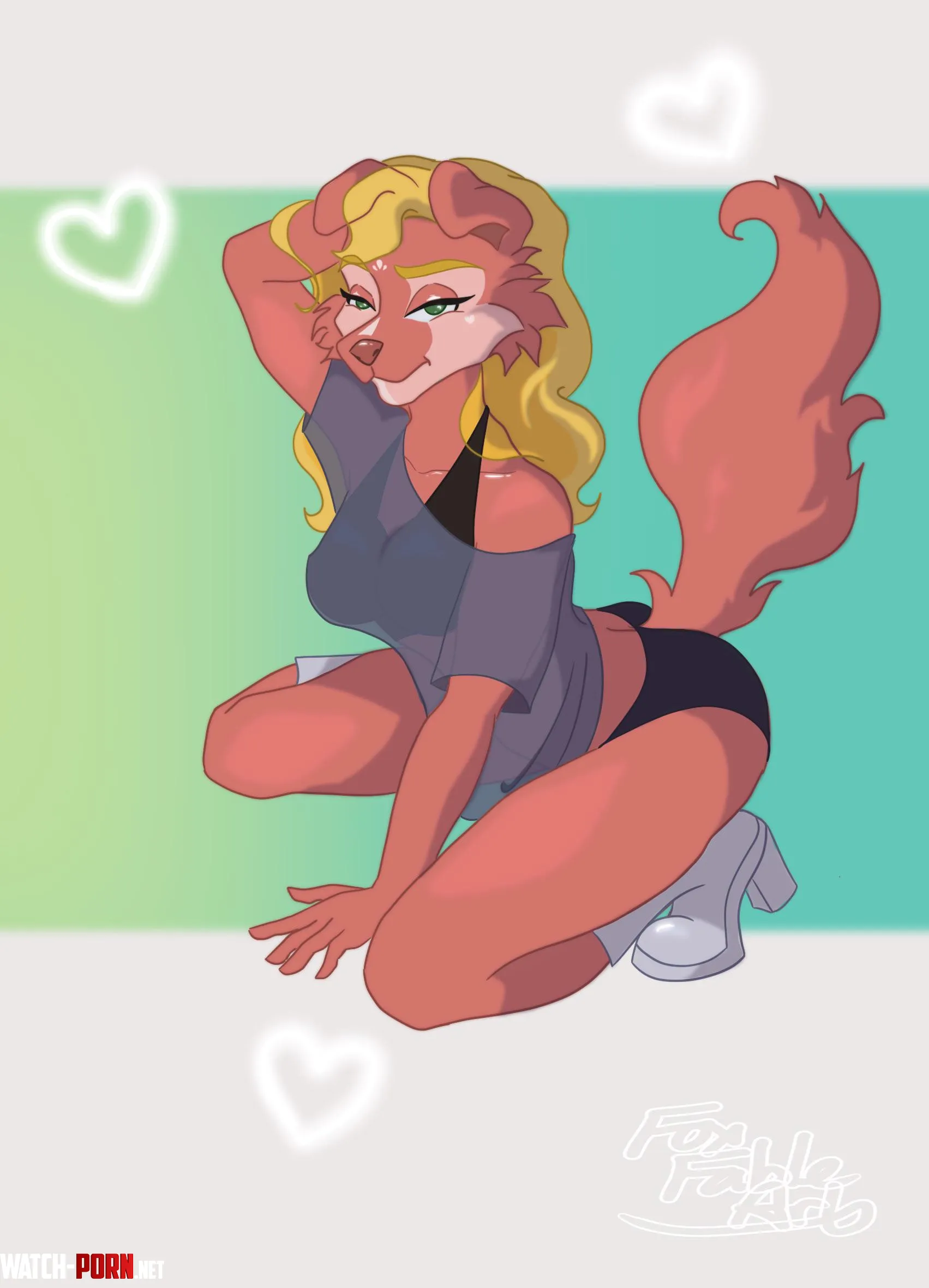 Strike that pose by FoxFableArt