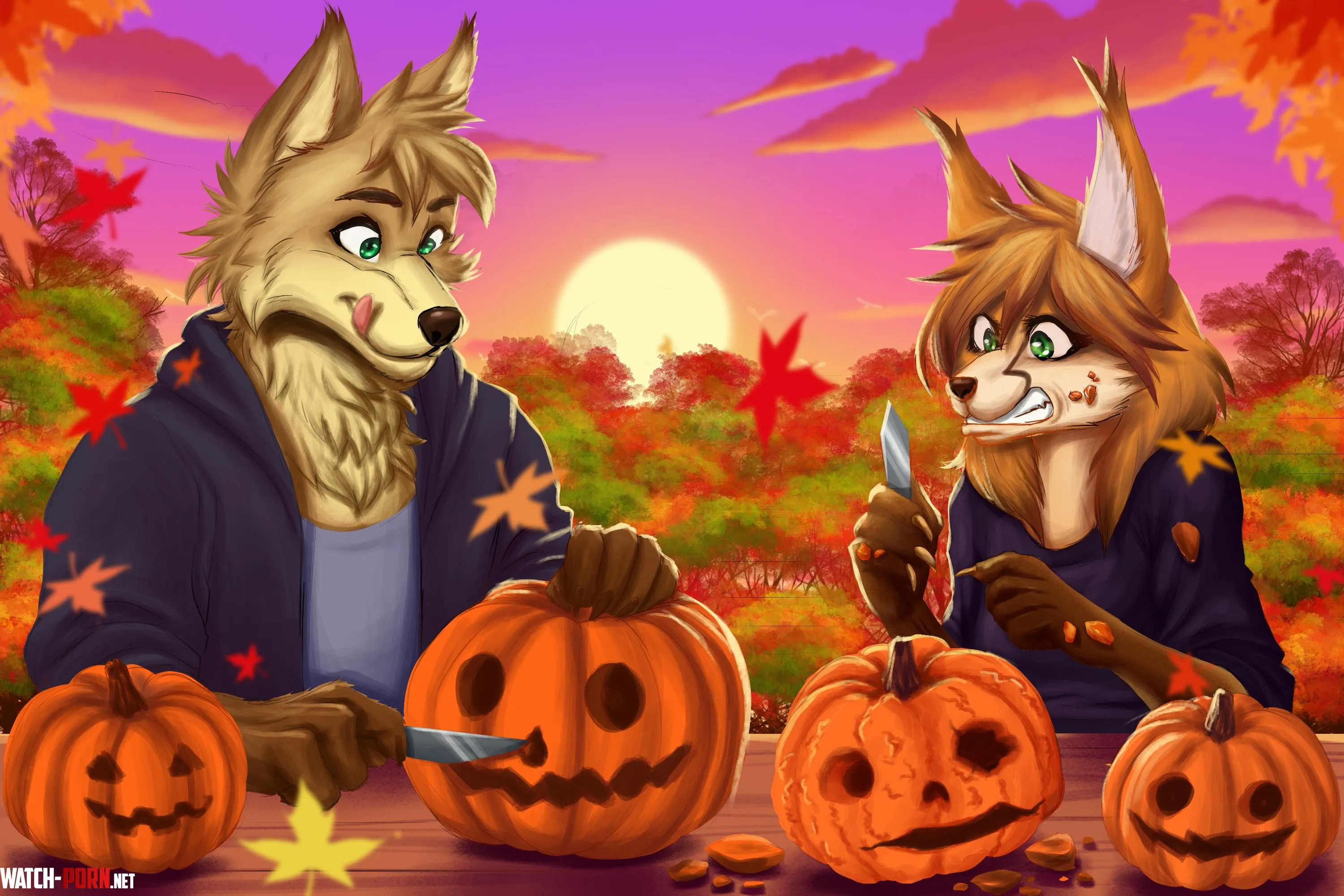 Pumpkin Carving Art by me  by FreyaDoesArt4u