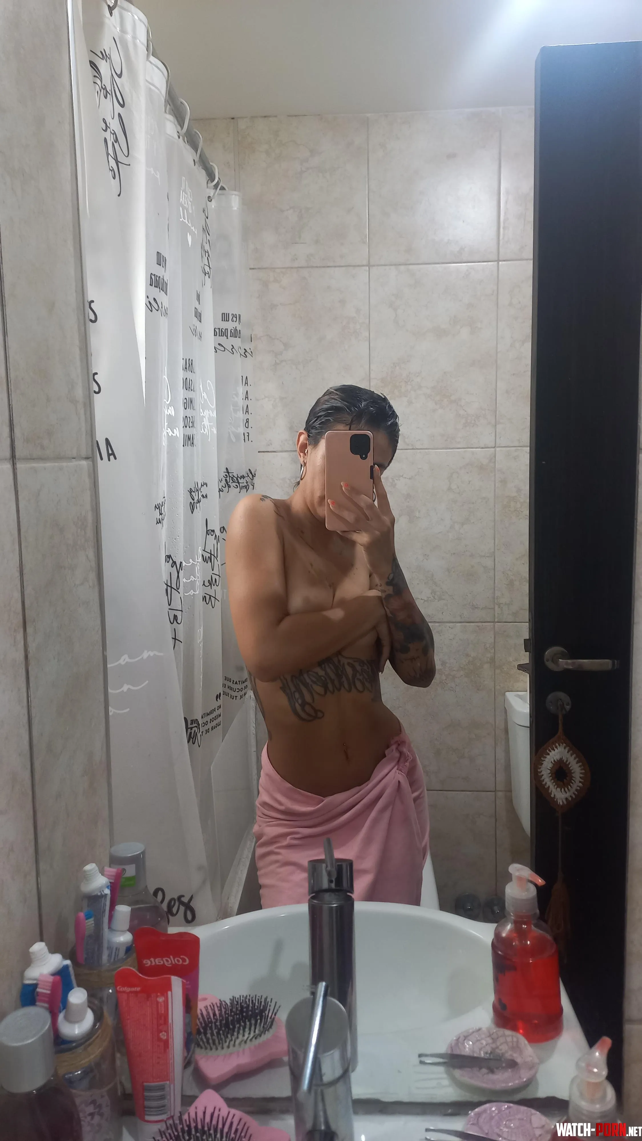 Post shower by Arlinbaddiegirl