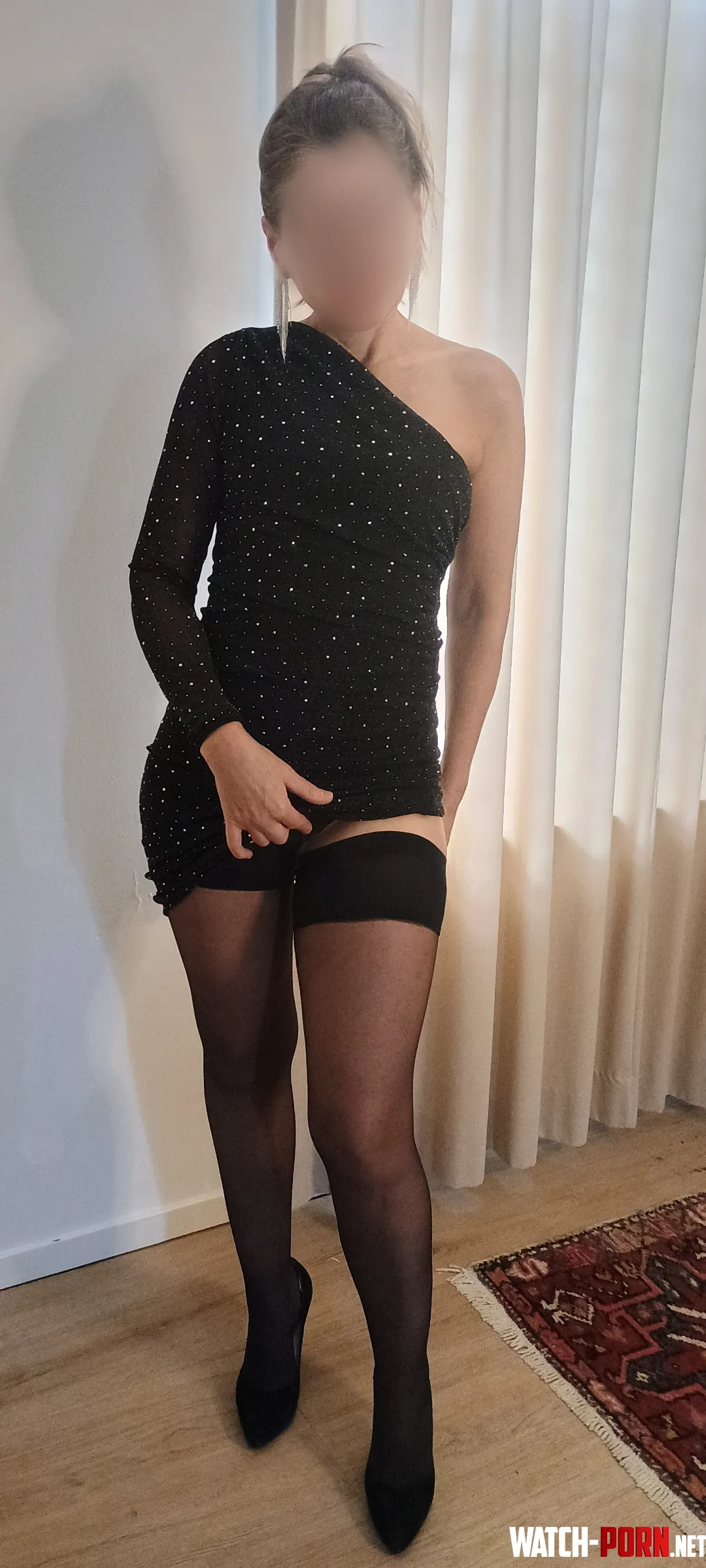 Me in my Christmas dress Im prepared for naughty things by classymilfkatja1