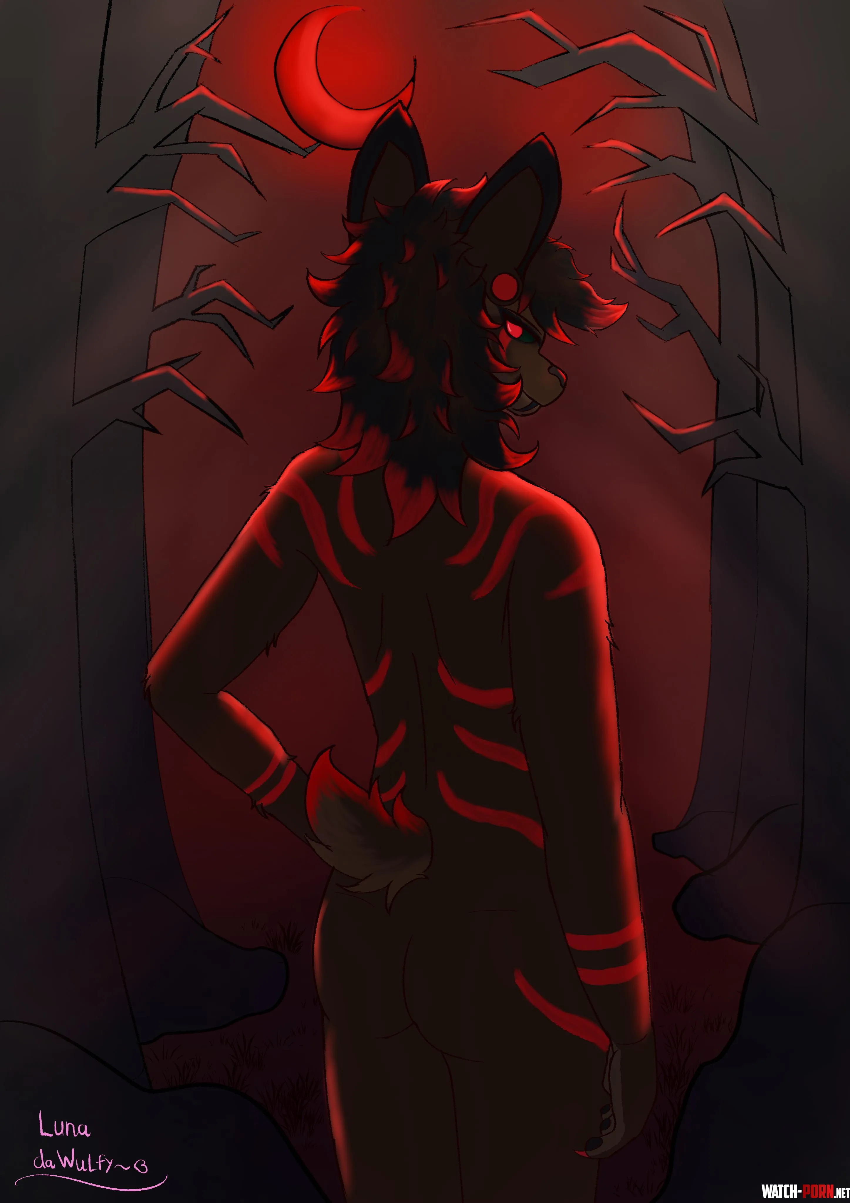 Demon of the forest for BeastStud10s art by me 3 by JohnnyNelly