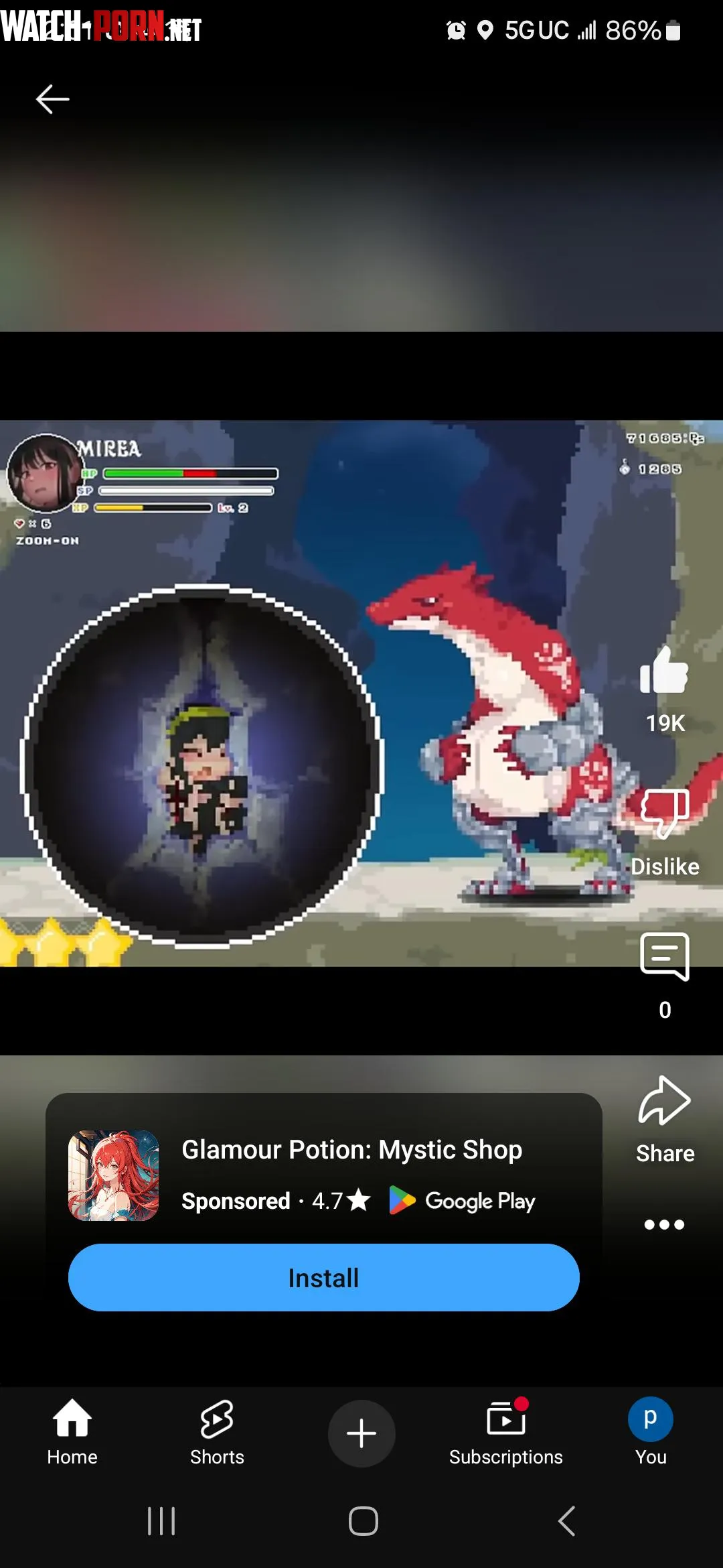 Image man advertising on YouTube is going  by Waterfox1216