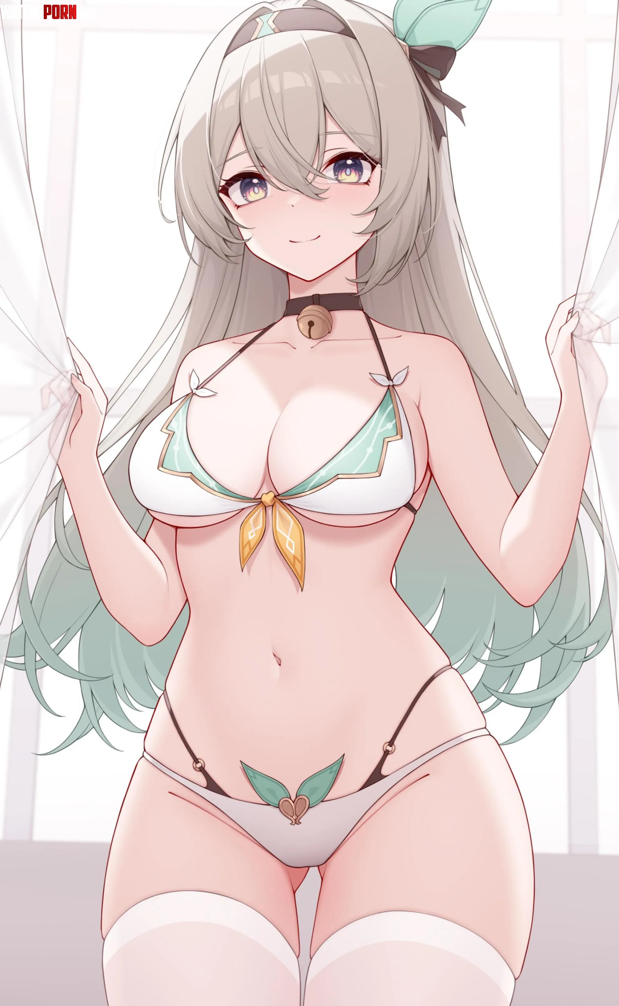 Adorable swimsuit Firefly Honkai Star Rail by Uyabrin