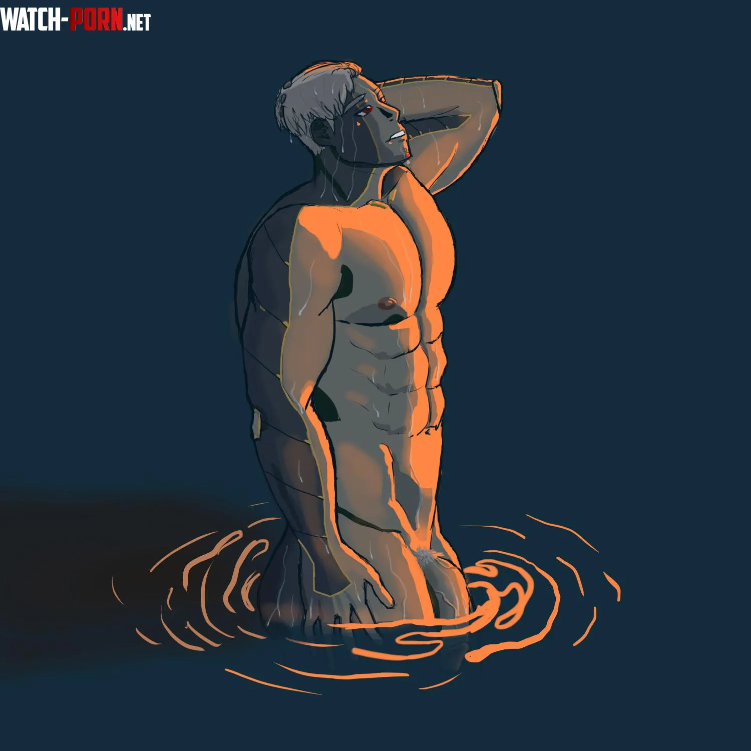 Lanz taking a Dip JayceeNSFW by Wakanlover9519
