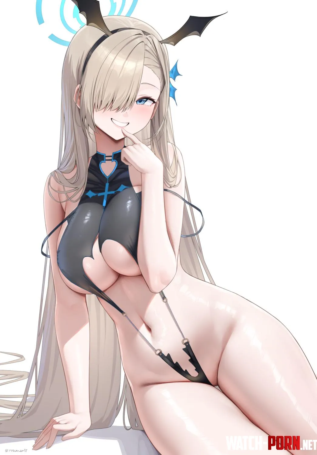 Hawt Asuna in a sling bikini by RainDMask