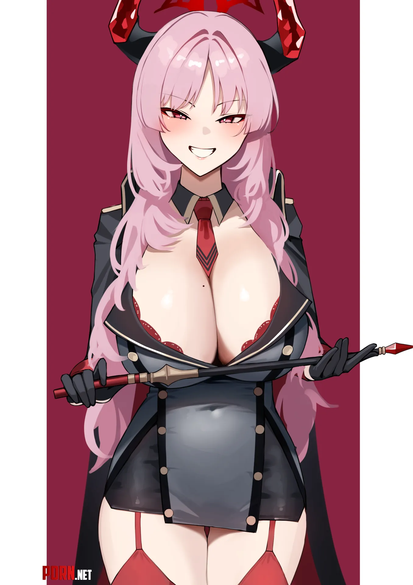 Satsukis Pointing Stick Suzuya Blue Archive by llamanatee
