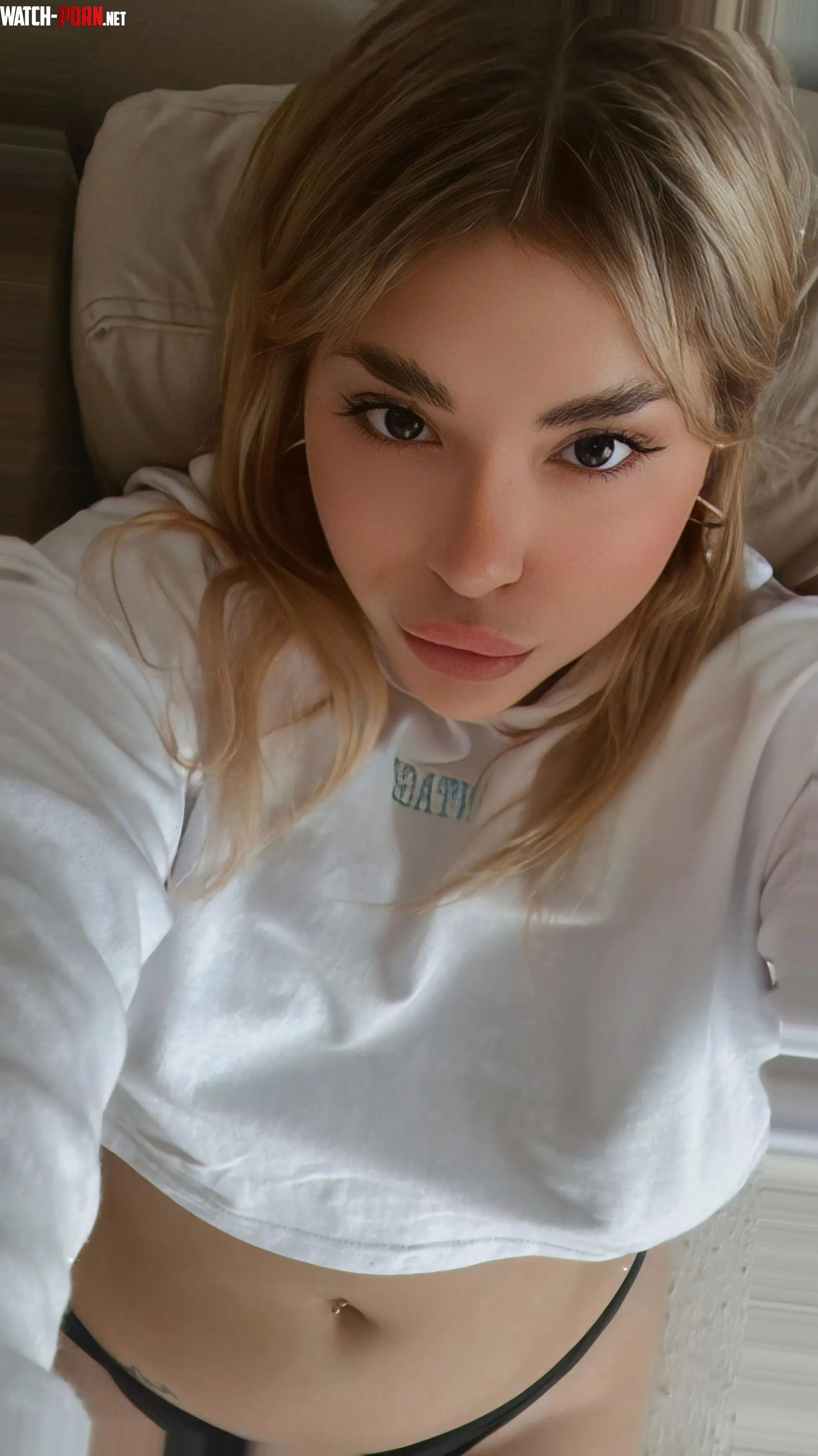 my crop top says it all even while Im lying down by InsightfulStudy