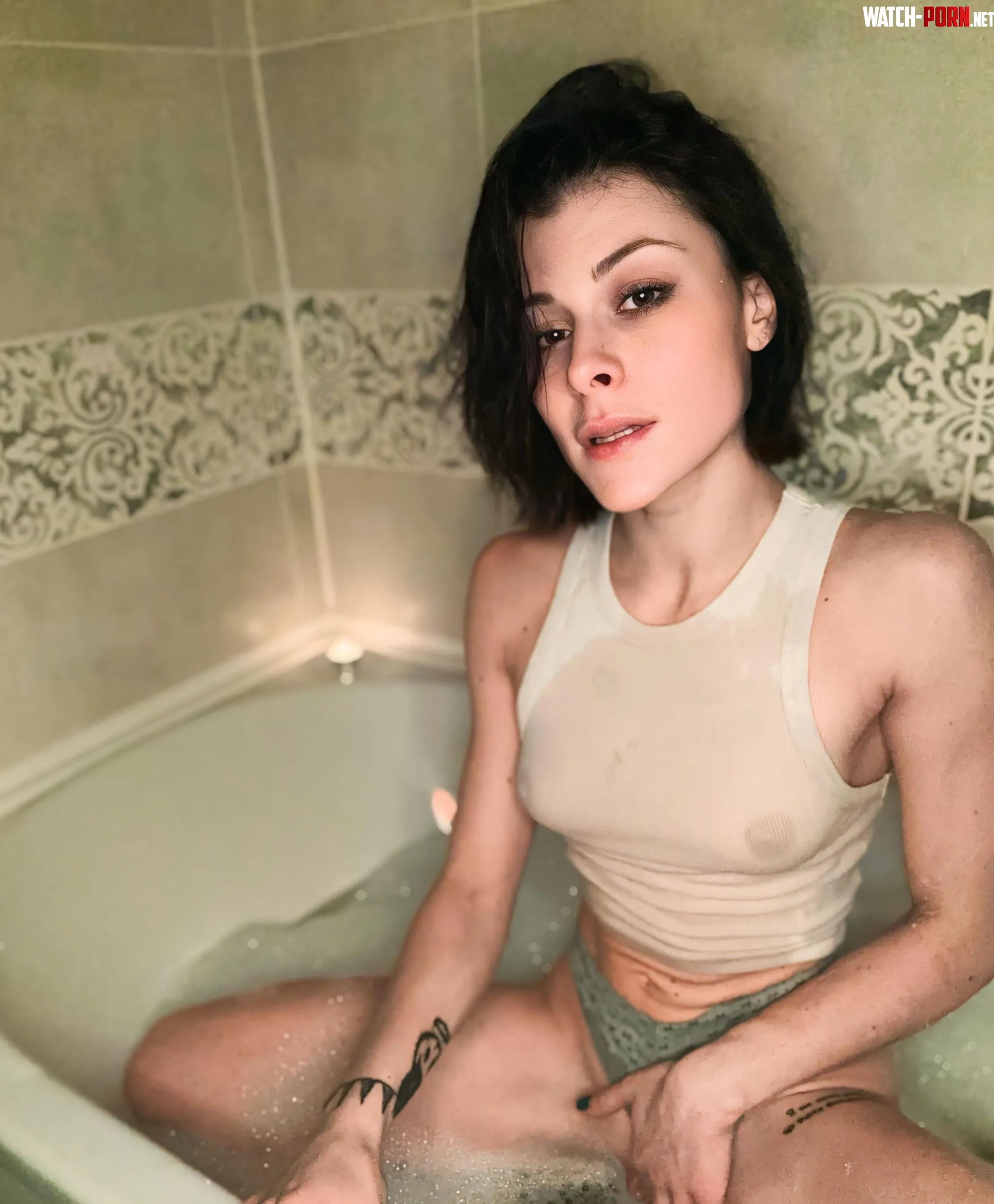 My nipples are already tense from the hot bath by nightyxgirl