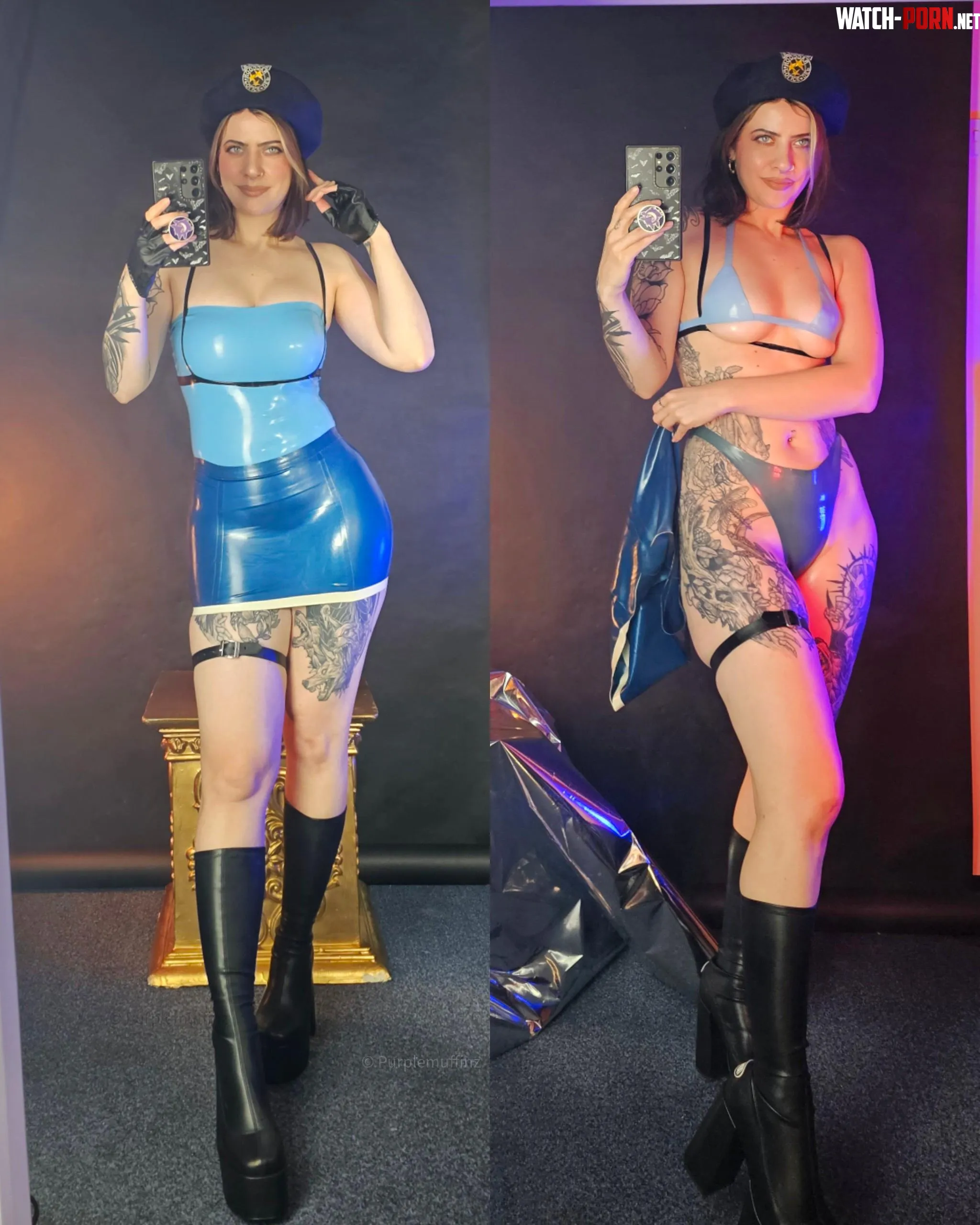 What I wear underneath my latex costumes you guessed it More latex  by purple_muffinz