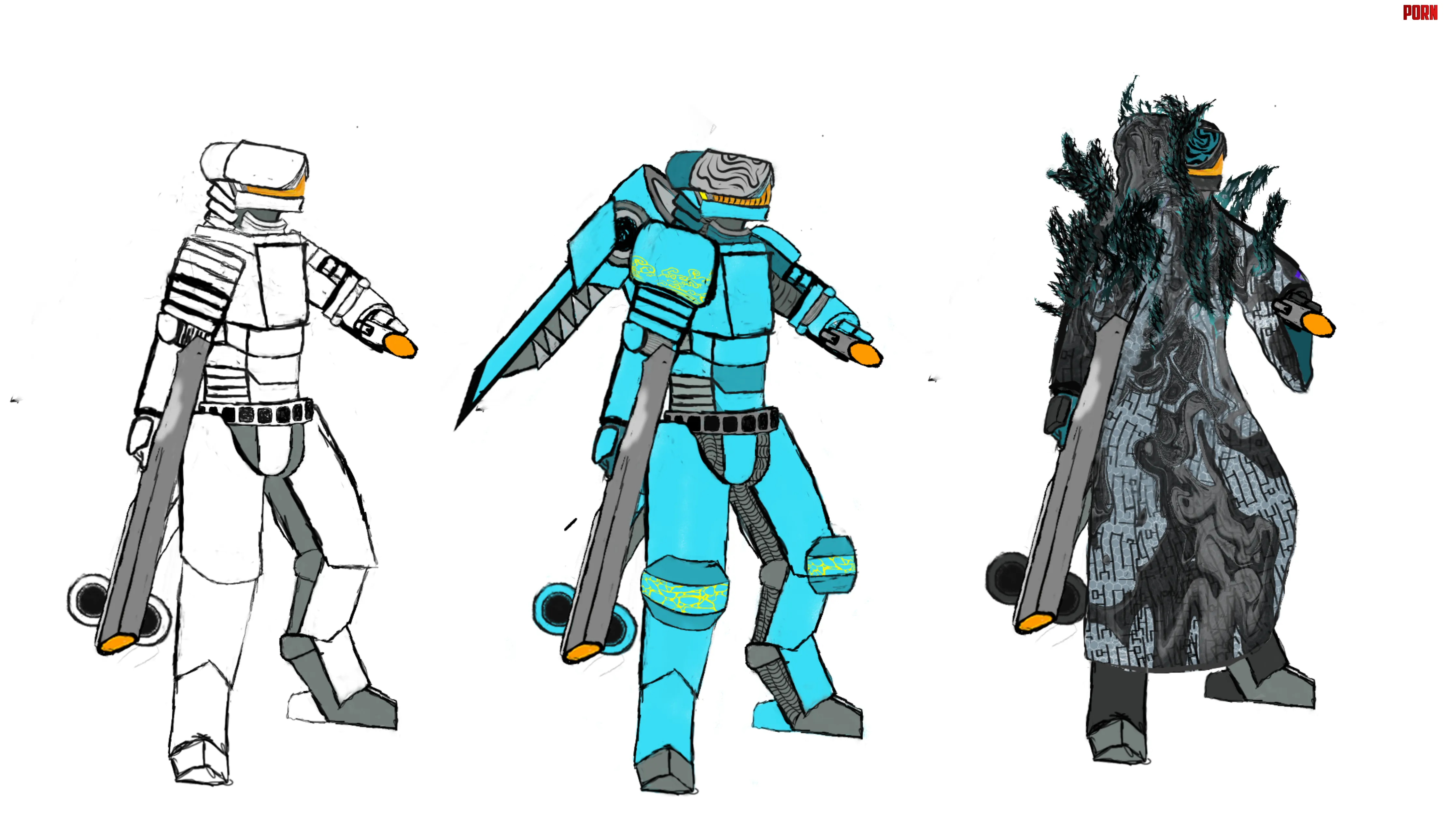 Artorgian hardsuit art by me by Voidfallen-Universe