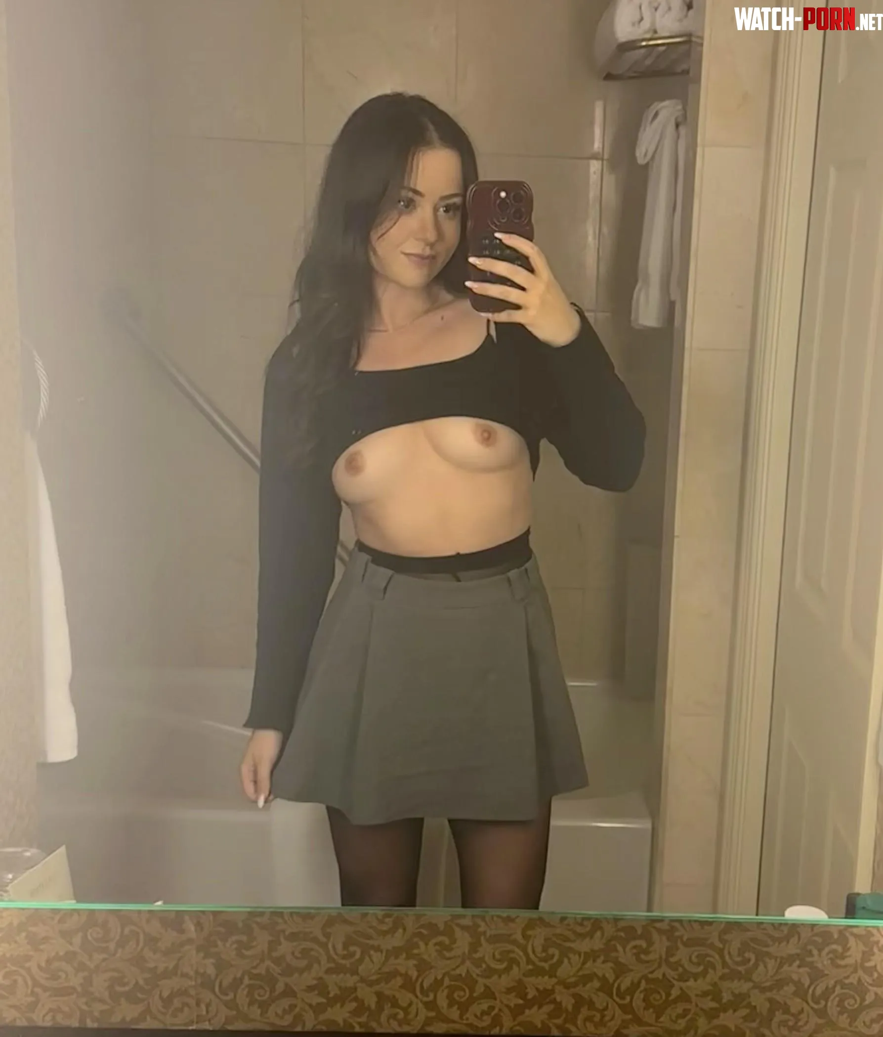 I love flashing my small tits  by georgiawest1