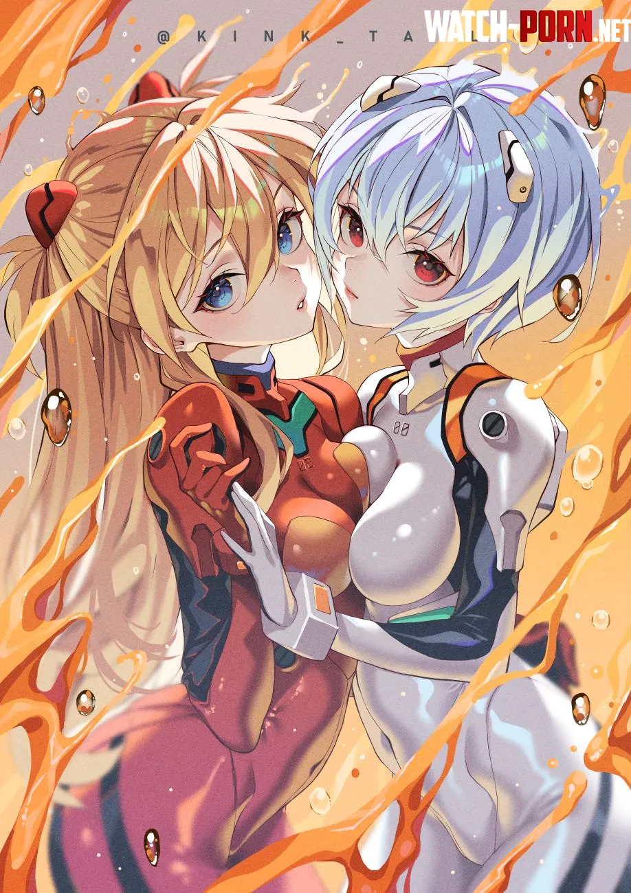 Asuka amp Rei Evangelion by CheetahSperm18