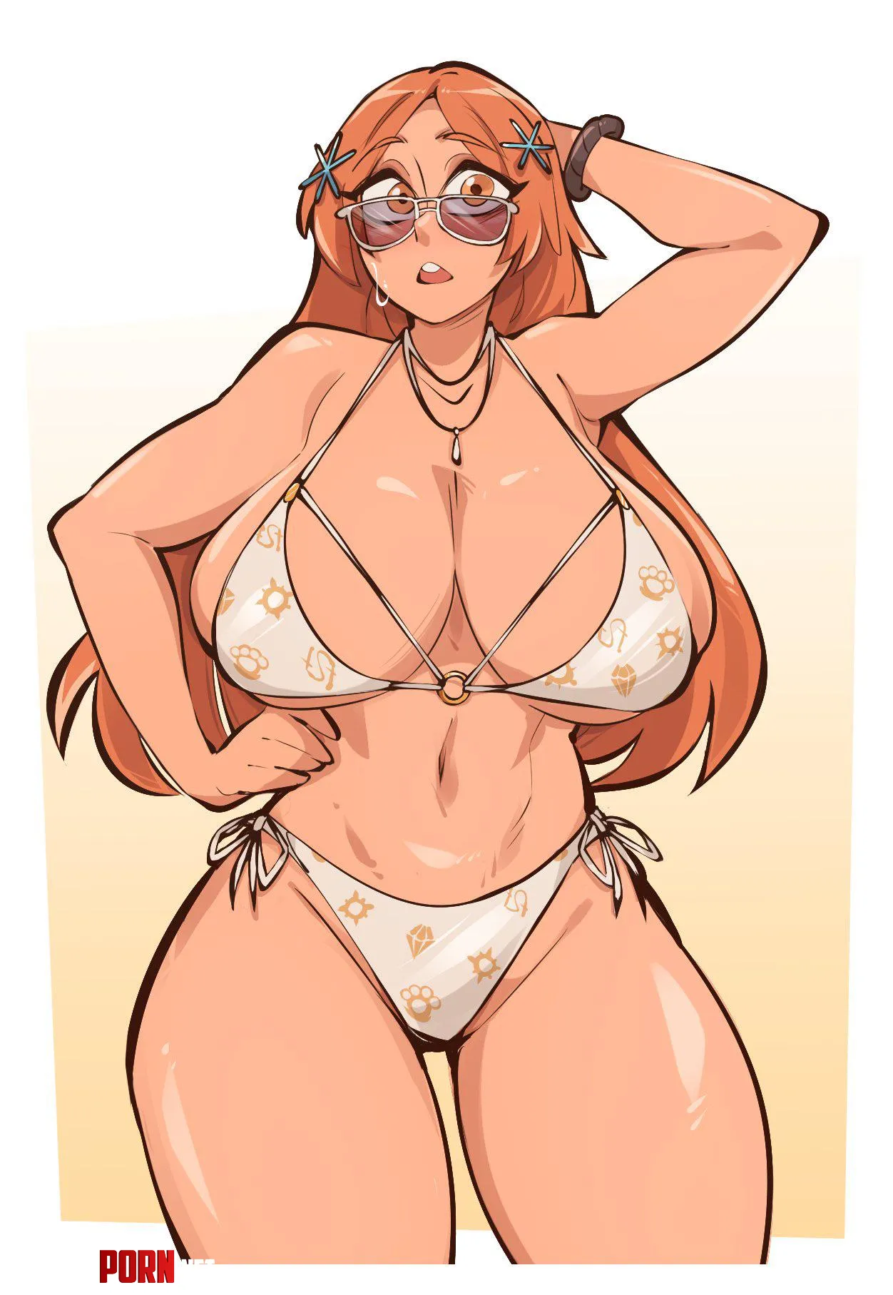 Orihime beach day by addictivelover