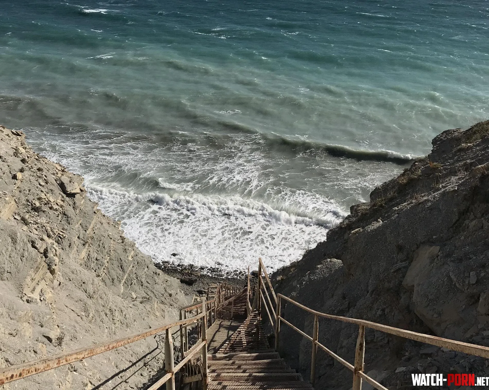 Staircase on the Black Sea coast by rosymelanie