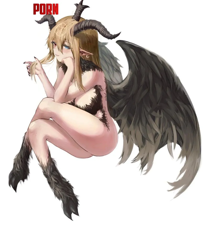 Baphomet with her wings and goatlike feet ropeperson by Pale-Champion-456