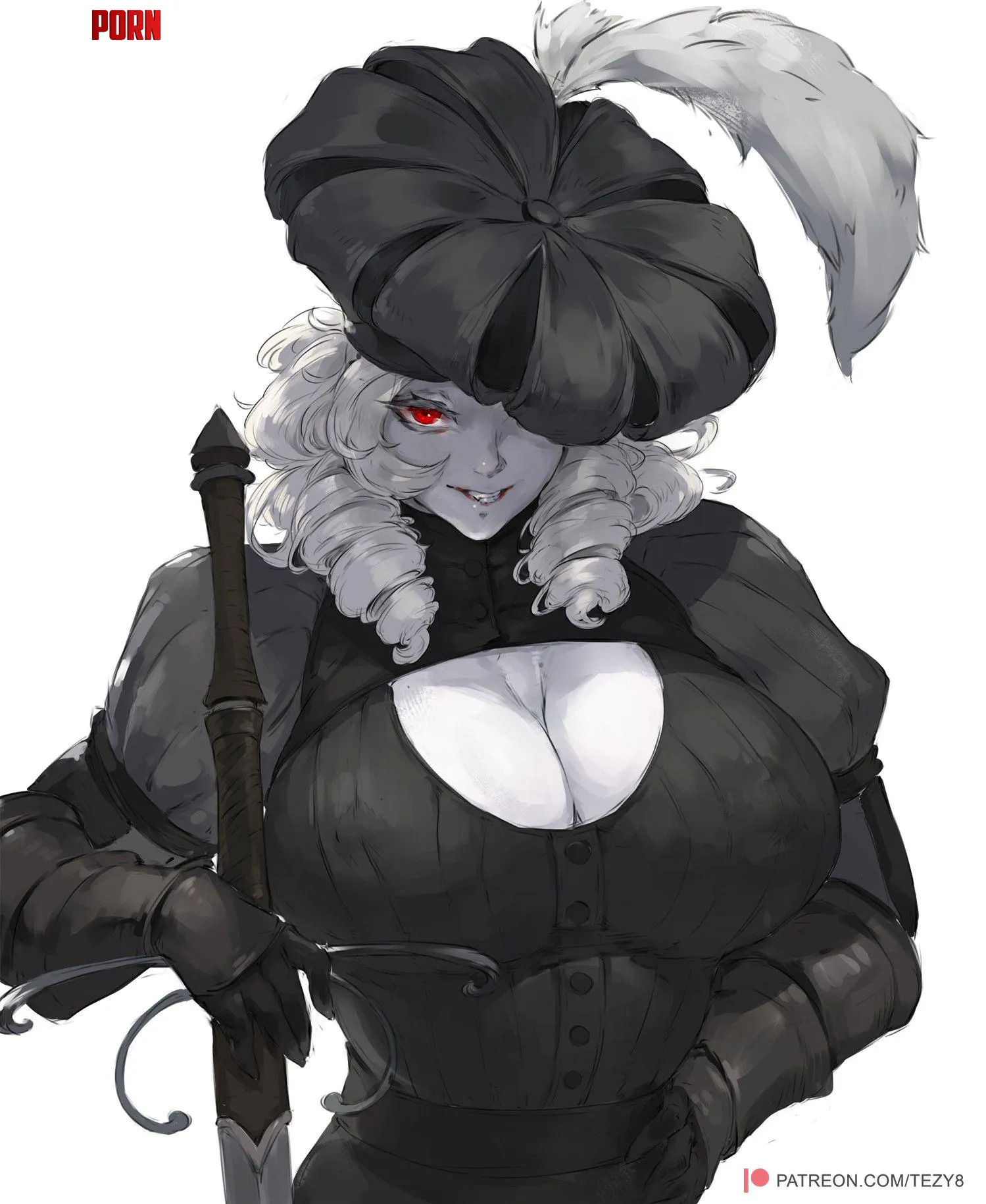 Landsknecht Vampire art by me by StarvingArtist2000