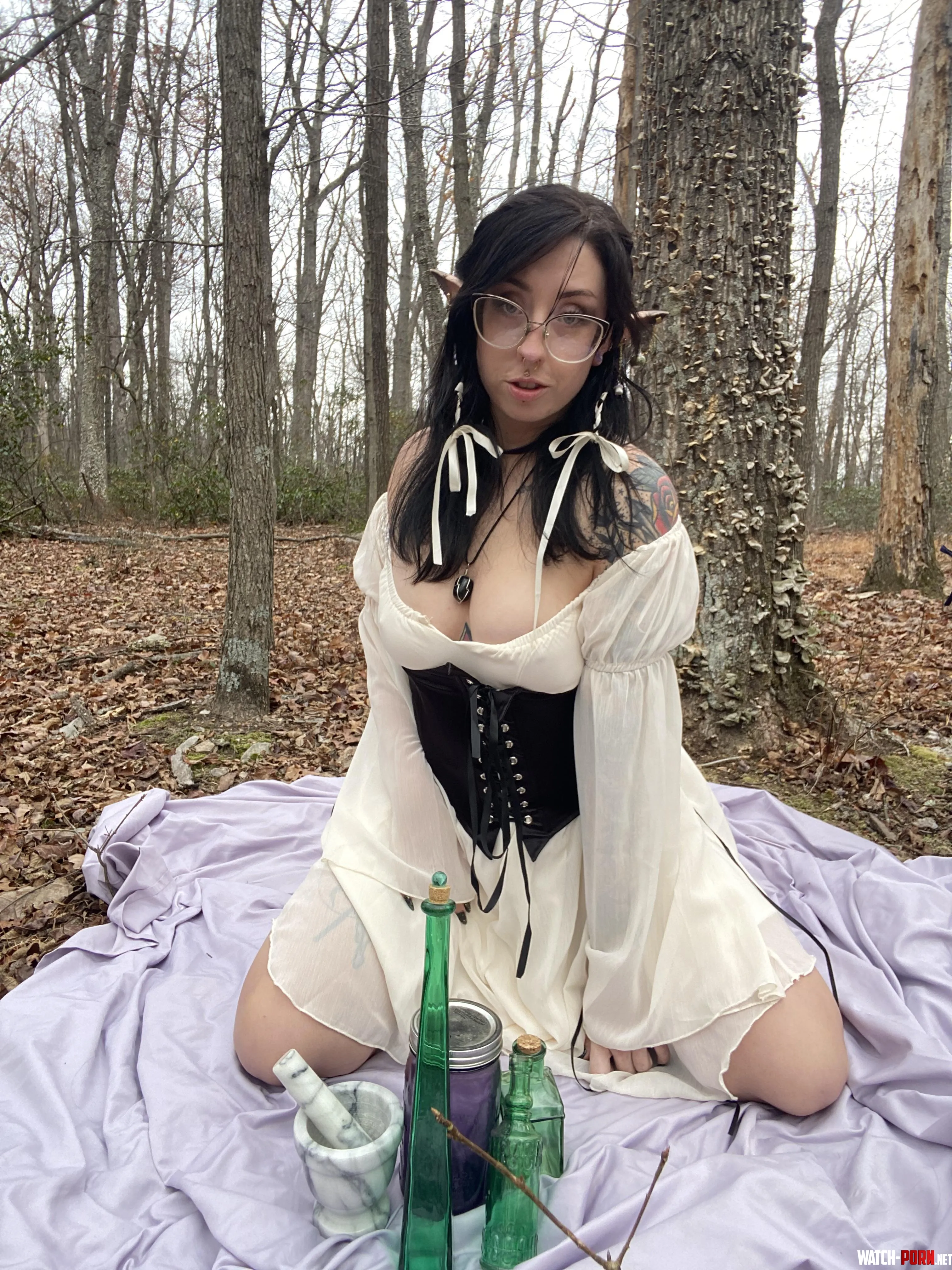 Elves are always up to no good in the forest  by gritheyst