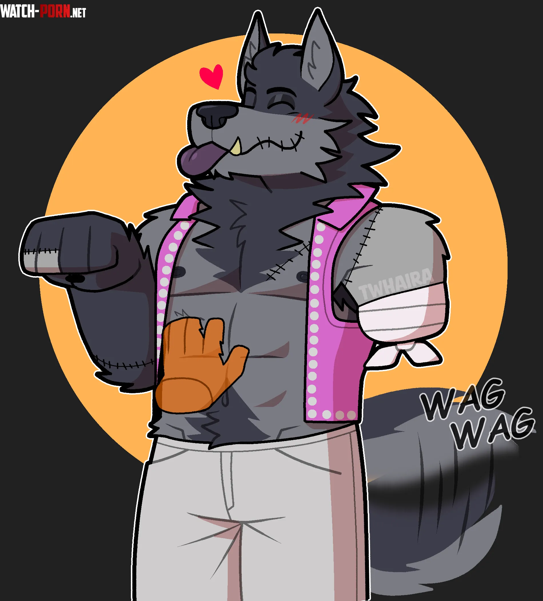 Would you pet this zombie wolf OC by lucasksks11