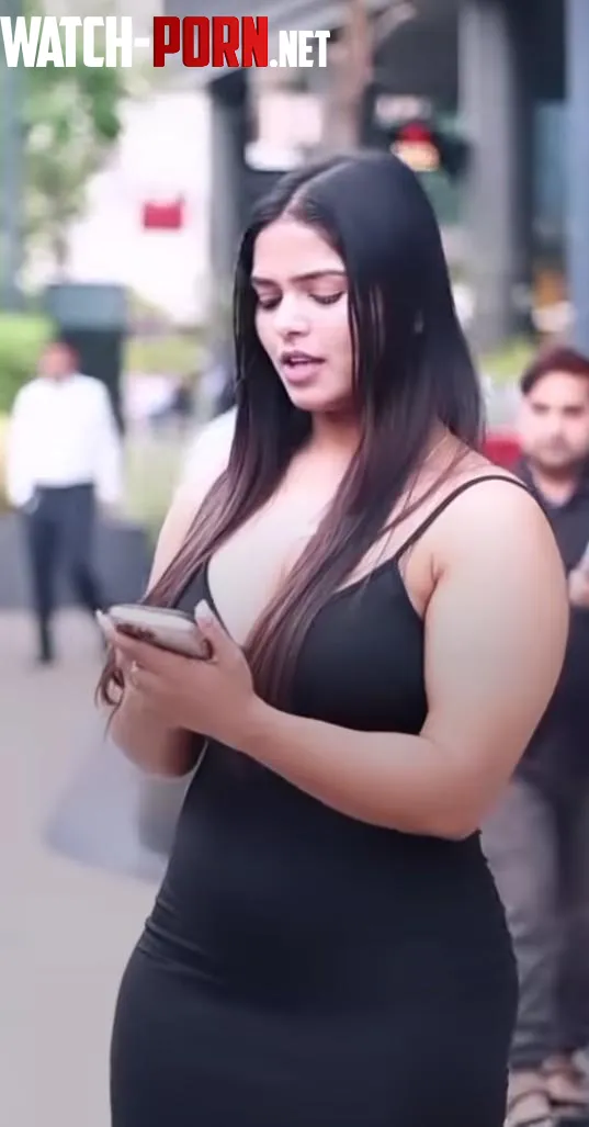 is she a Celebrity  I saw her with that Indian guy who sells chai anyone know her cuz she is fire by Jealous-Pen-7981