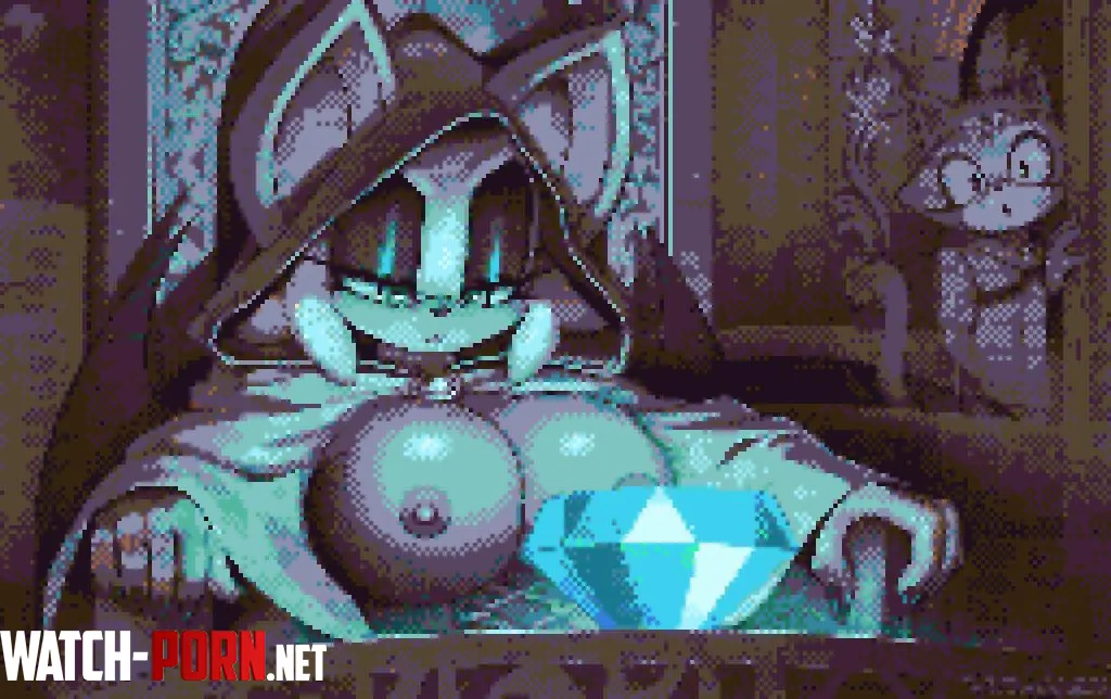 Rouge pondering her emeraldkrokobyaka by Tooru9554