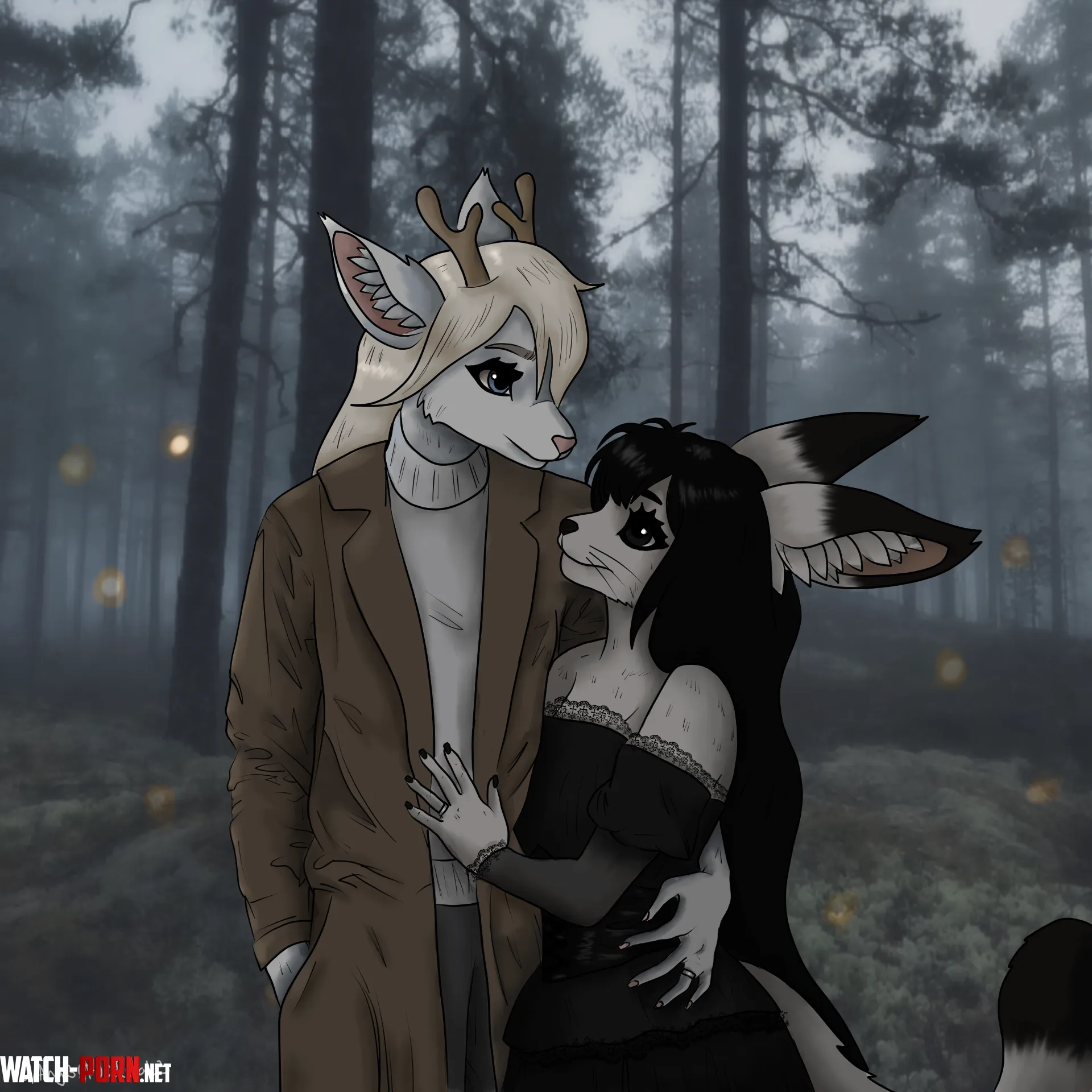 Romantic walk in the forest art by me background photo by mom by Ang3lF00dCak3