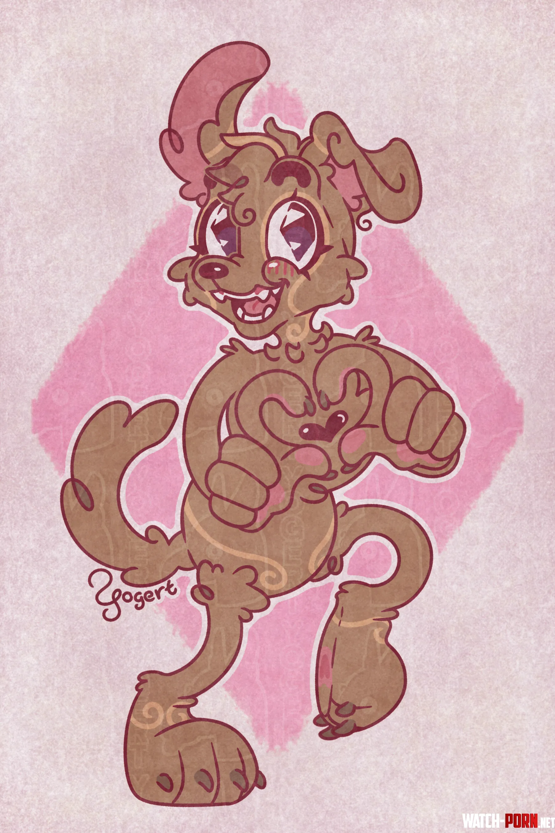 OC Wanted to try a different art style heres my sona as a toony guy   by YogertDraws