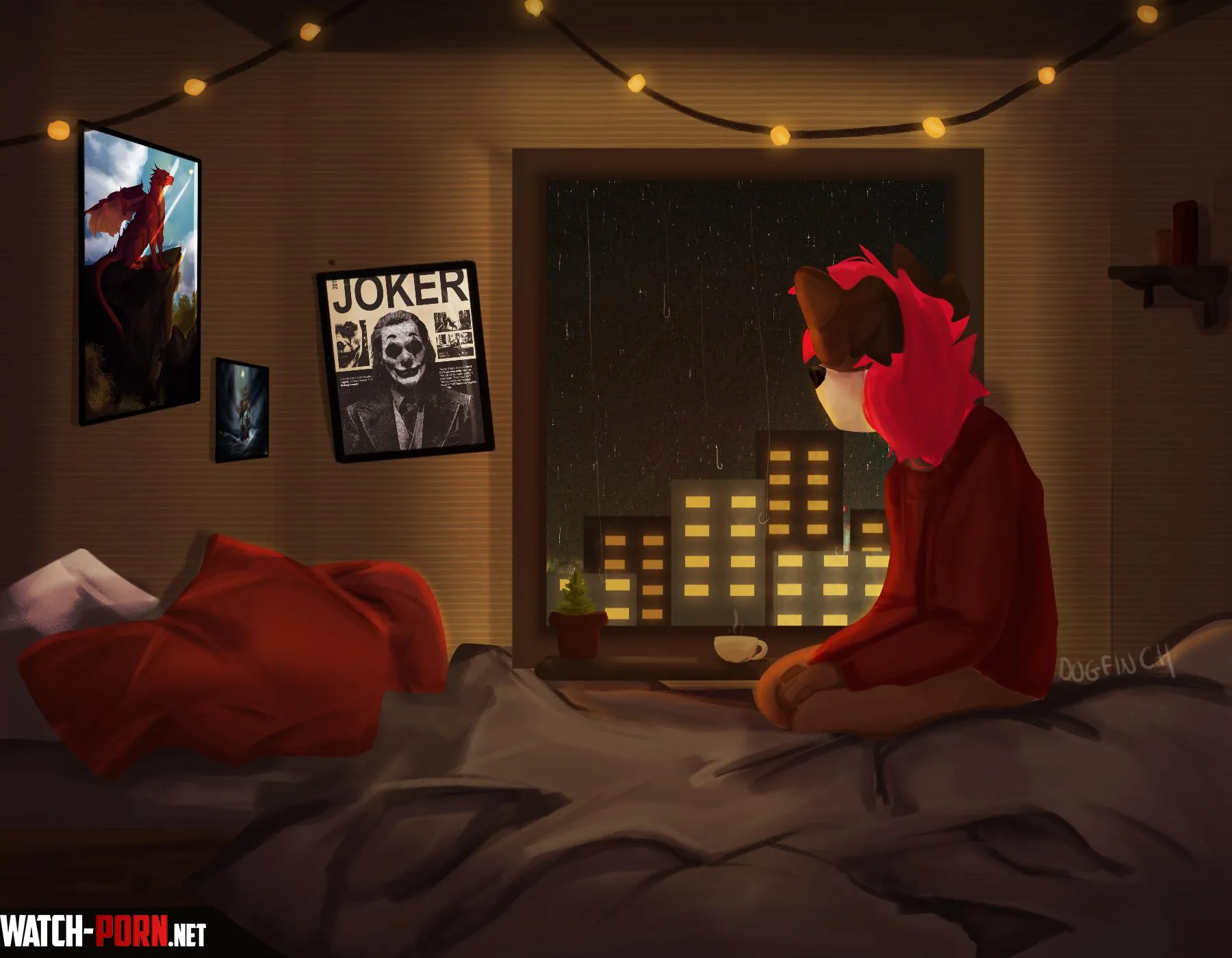 Cozy evenings  art by me by Important-Tea0