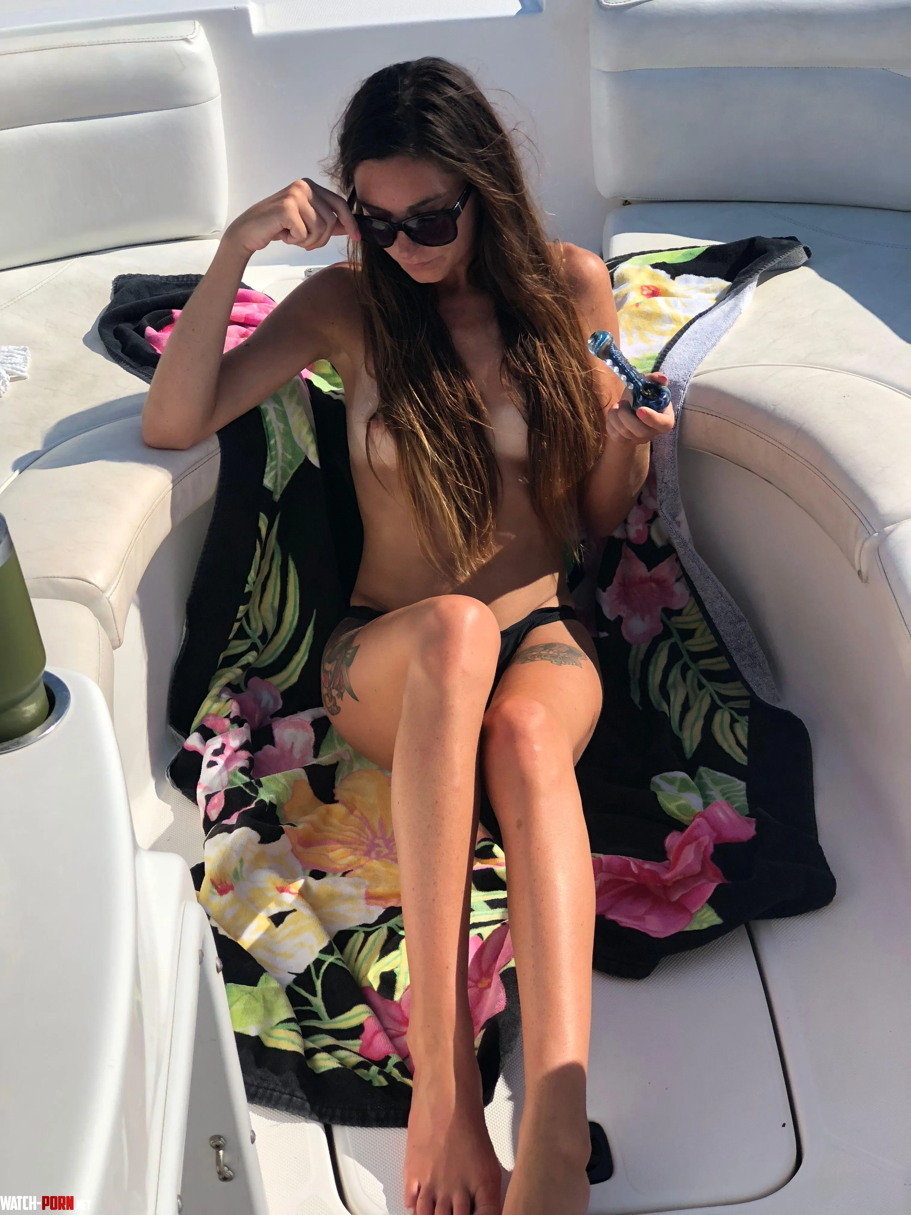 Took my top off to tan my little titties by Cunning-Linguist-648