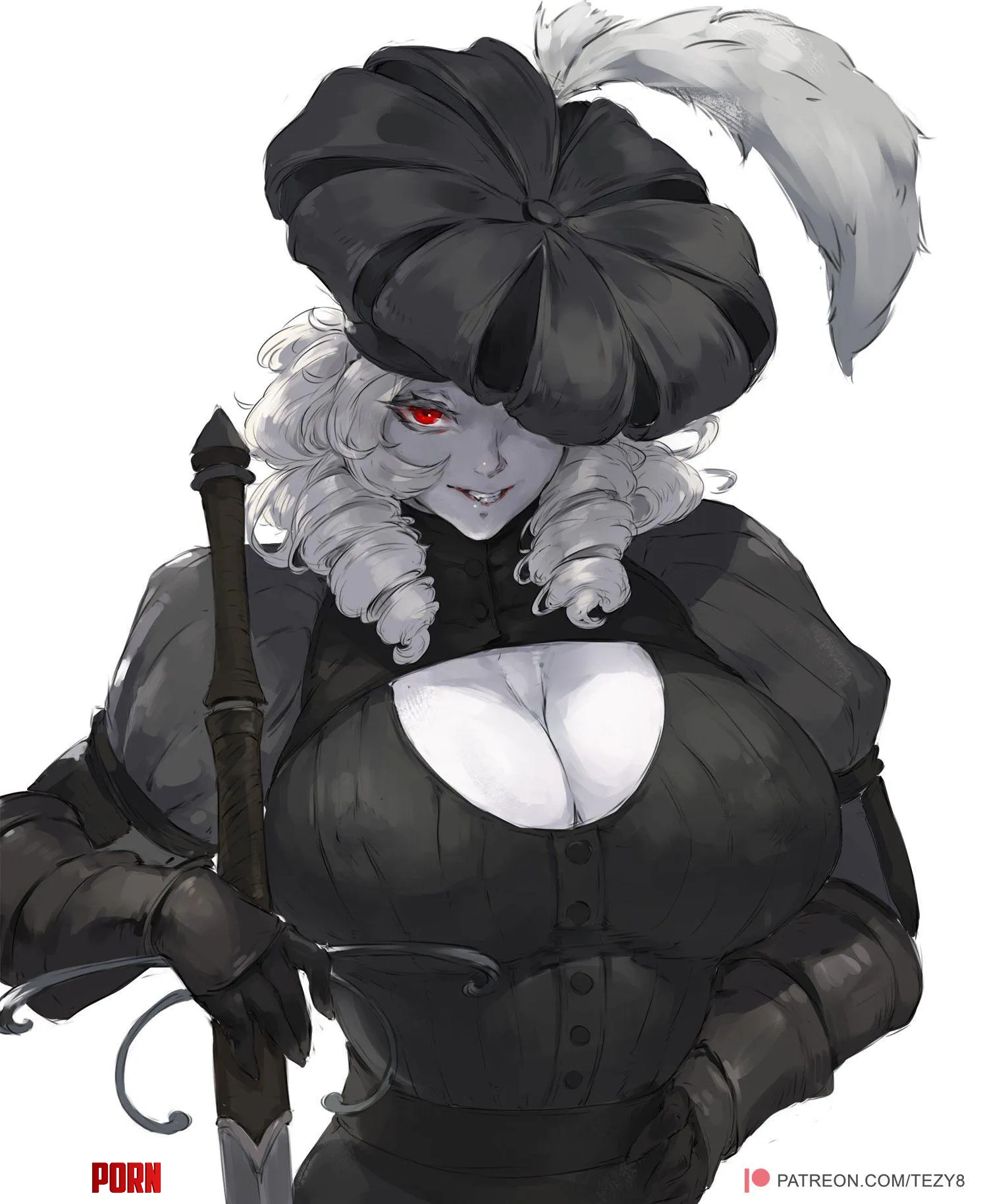 Landsknecht Vampire art by me by StarvingArtist2000