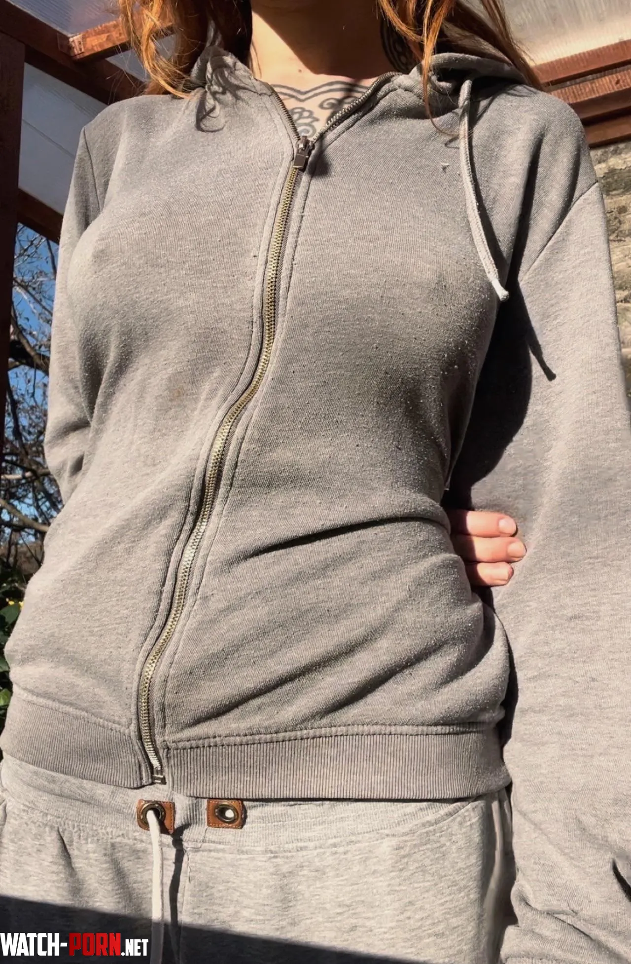Before a braless run  by NoraFae_