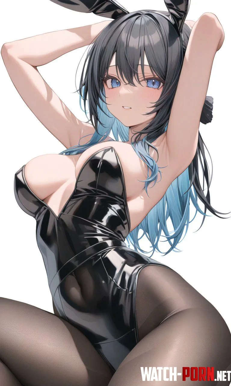 BlackBlue Bunny Girl by CheetahSperm18