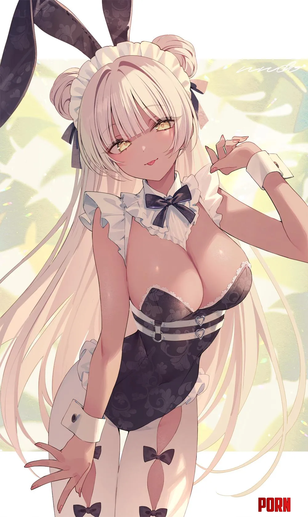 Dark skinned bunnygirl Artists OC by marxsander2016