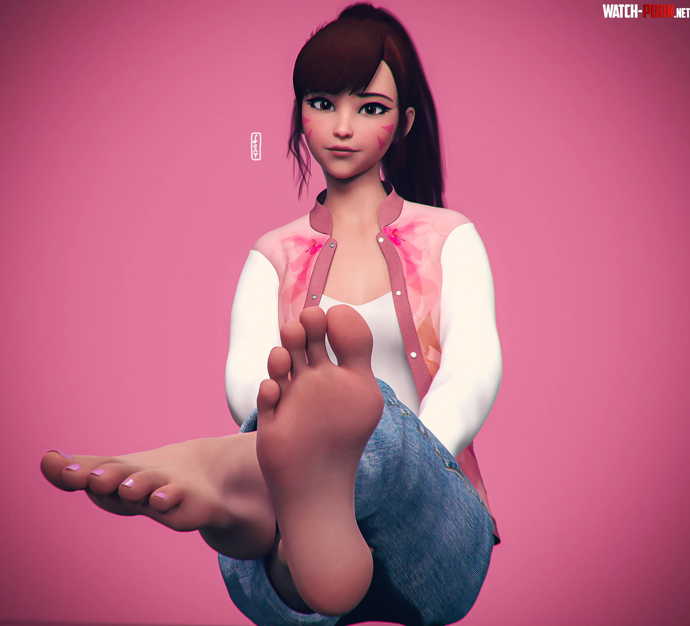 Dva Overwatch Heyfcat  by Kyoto709