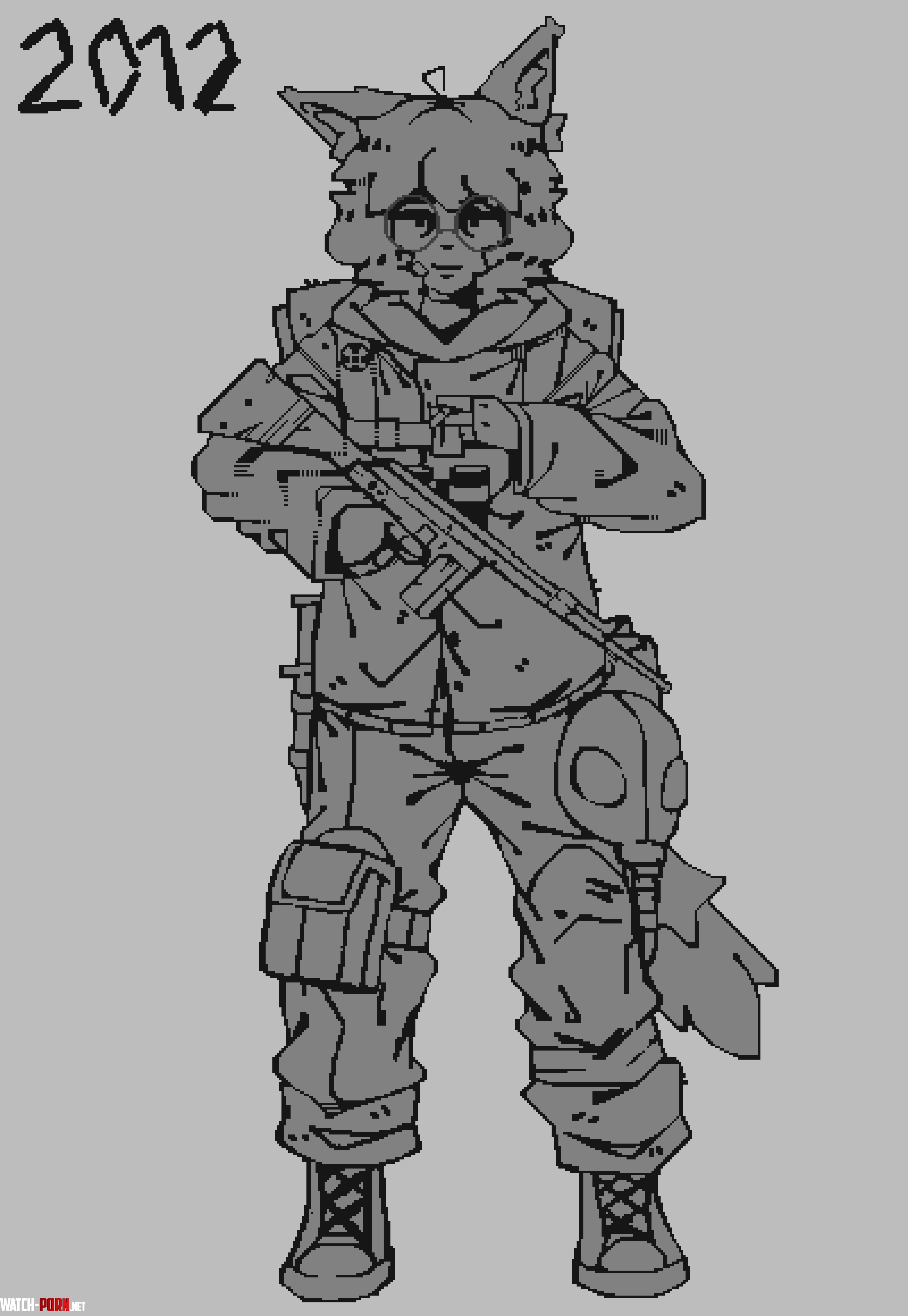 Stalker with furry oc by mybrotherpeeiswhite