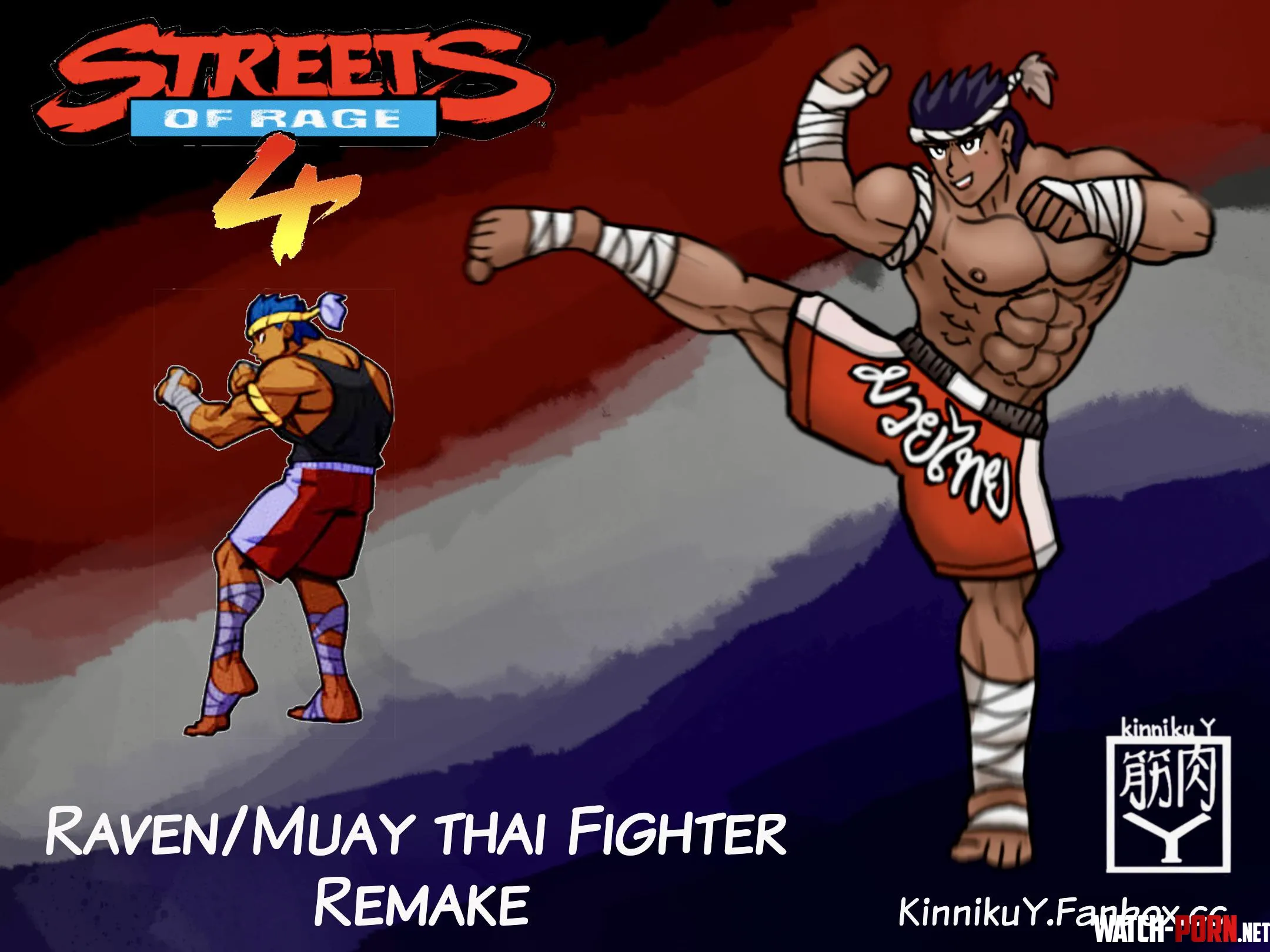 Streets of rage  Raven Remake by KinnikuY