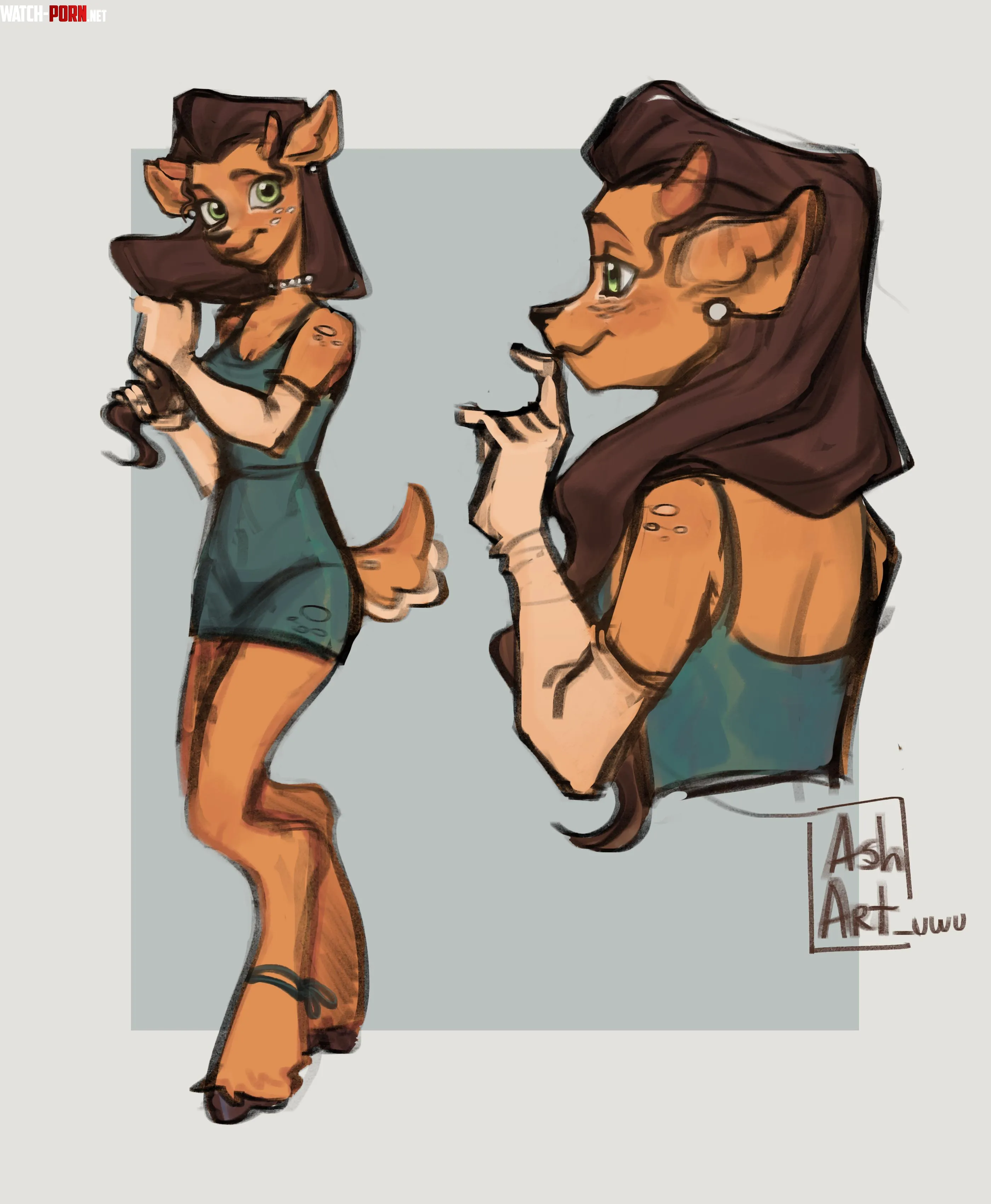 practicing 3 art by me by ashart_uwu