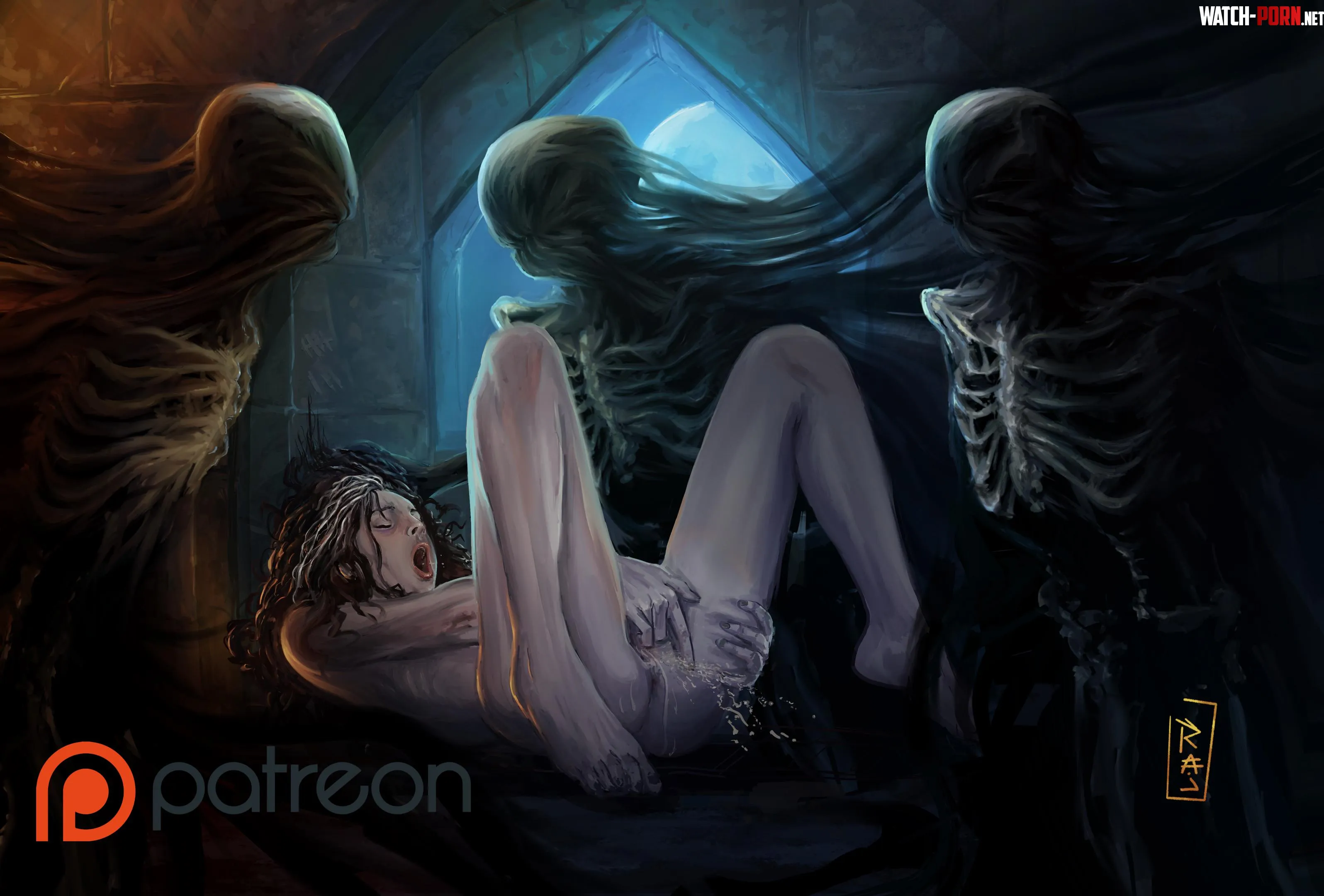 Bellatrix and the dementors Rajdraw by Billy3414